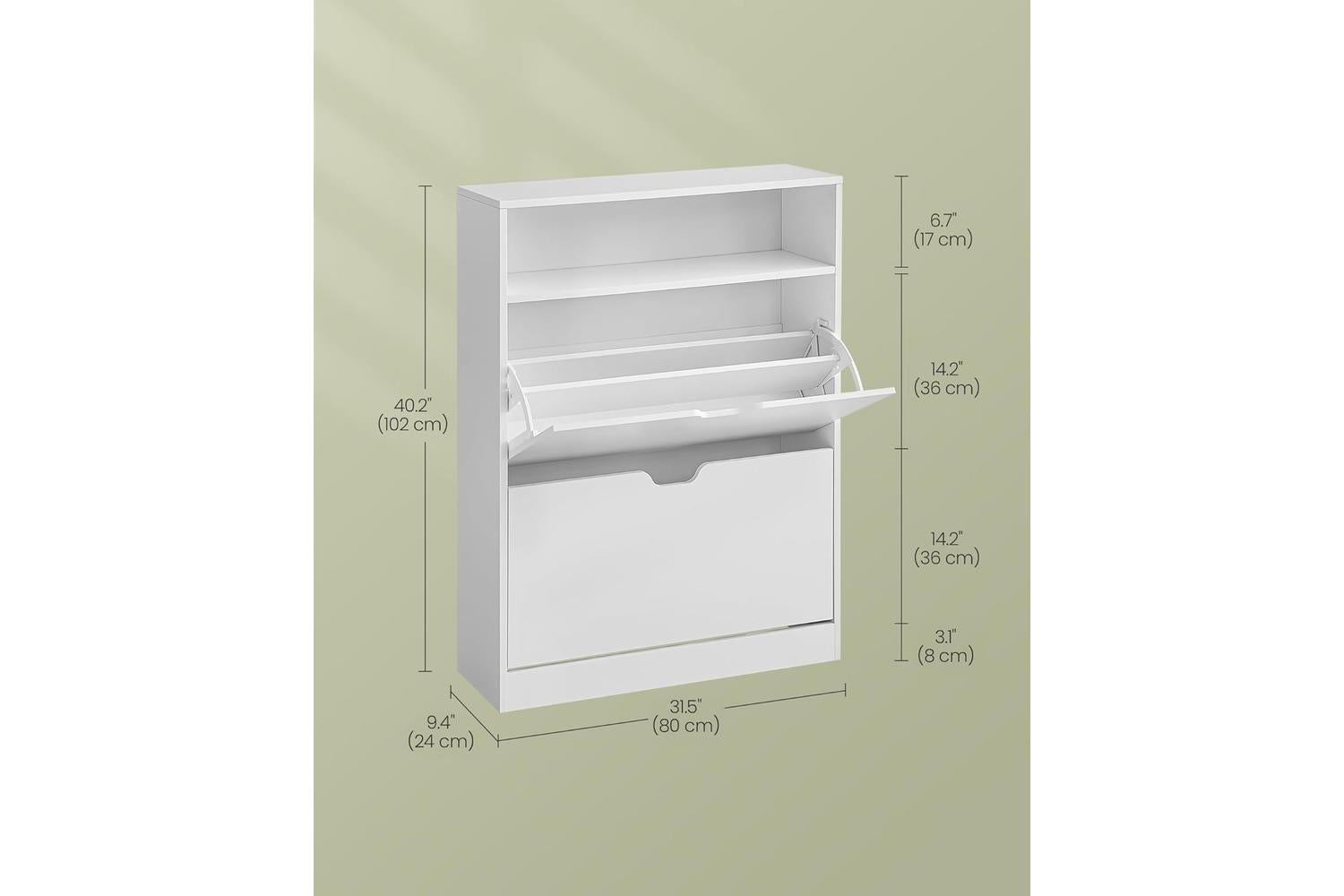 Shoe Cabinet | Shoe Storage Cabinet | Wood | 24 X 80 X 102 Cm-4