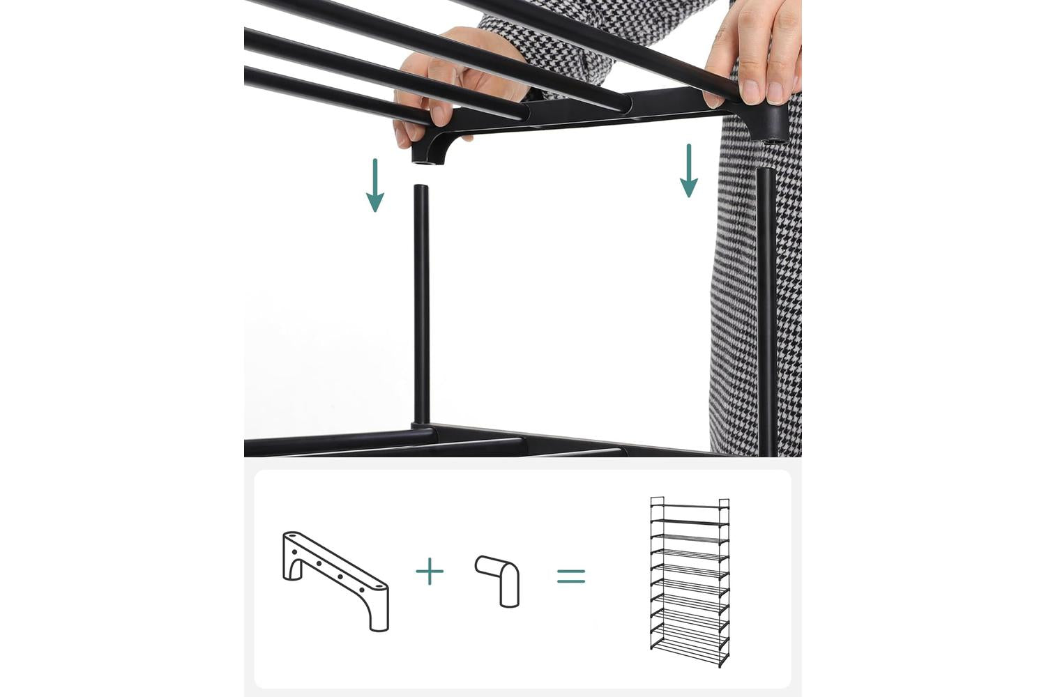 Shoe Rack | Storage & Organisation | Metal | 10-tier-4