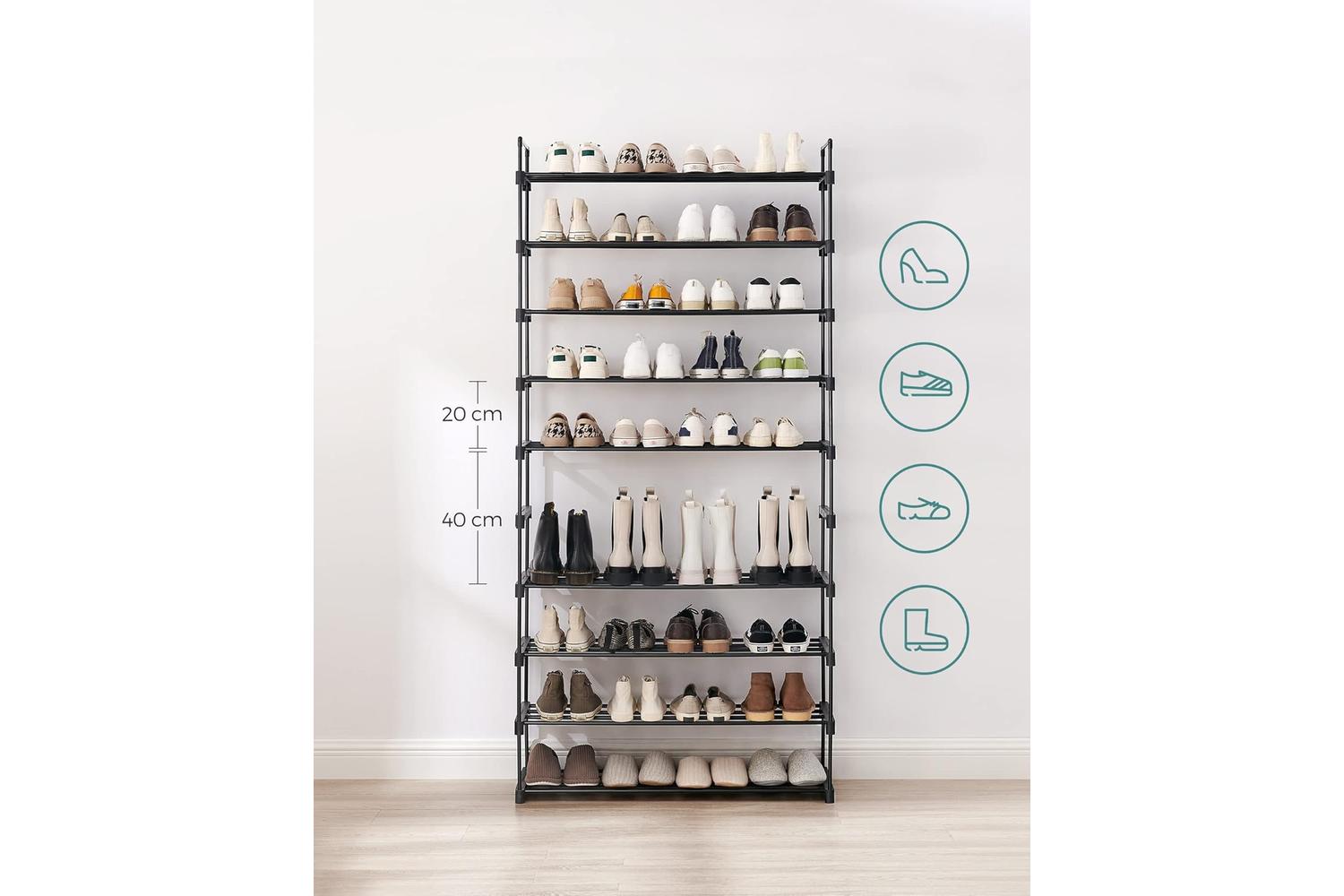 Shoe Rack | Storage & Organisation | Metal | 10-tier-5