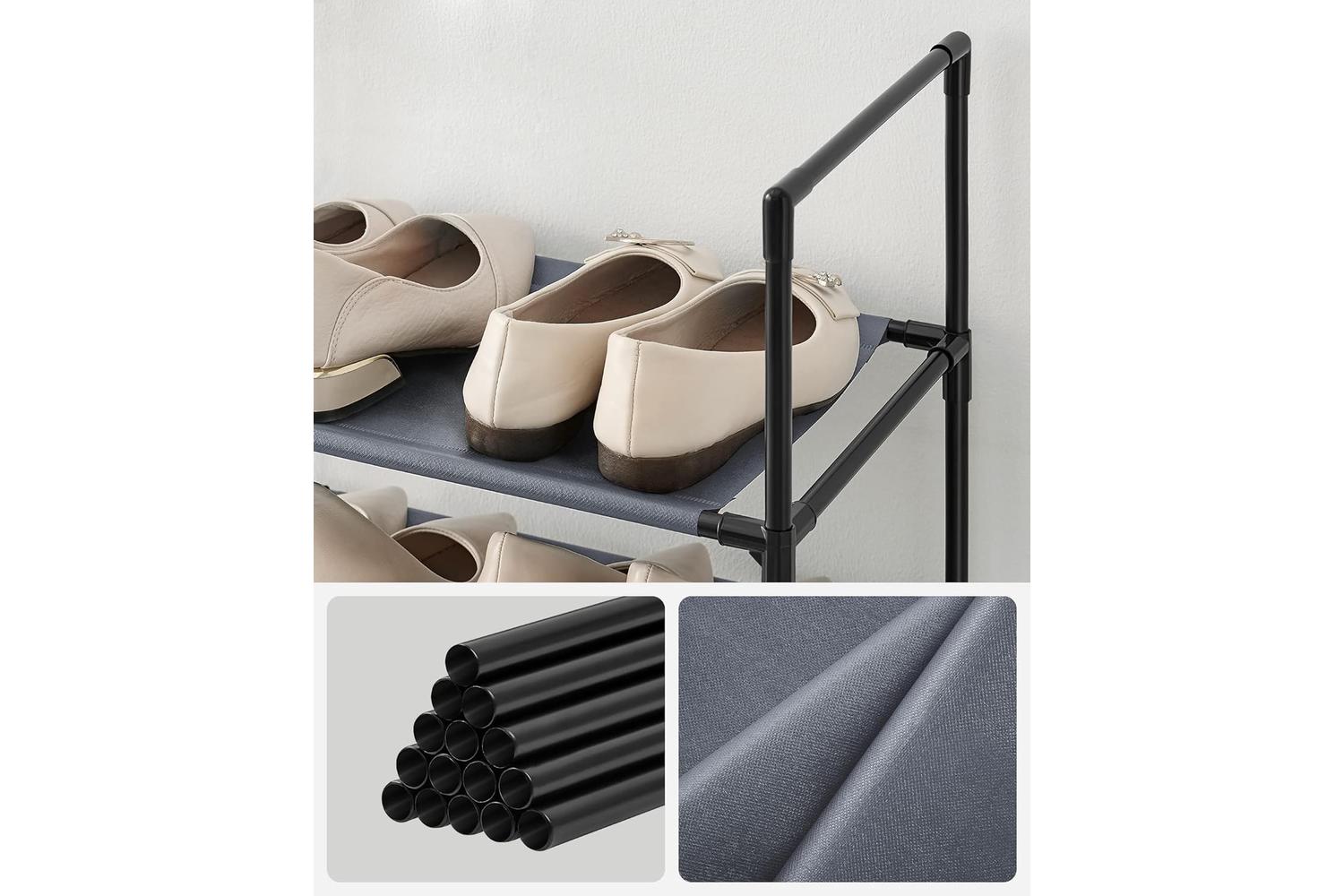 Shoe Rack | Storage & Organisation | Non-woven Fabric & Metal | 33 X 33 X 173 Cm-4