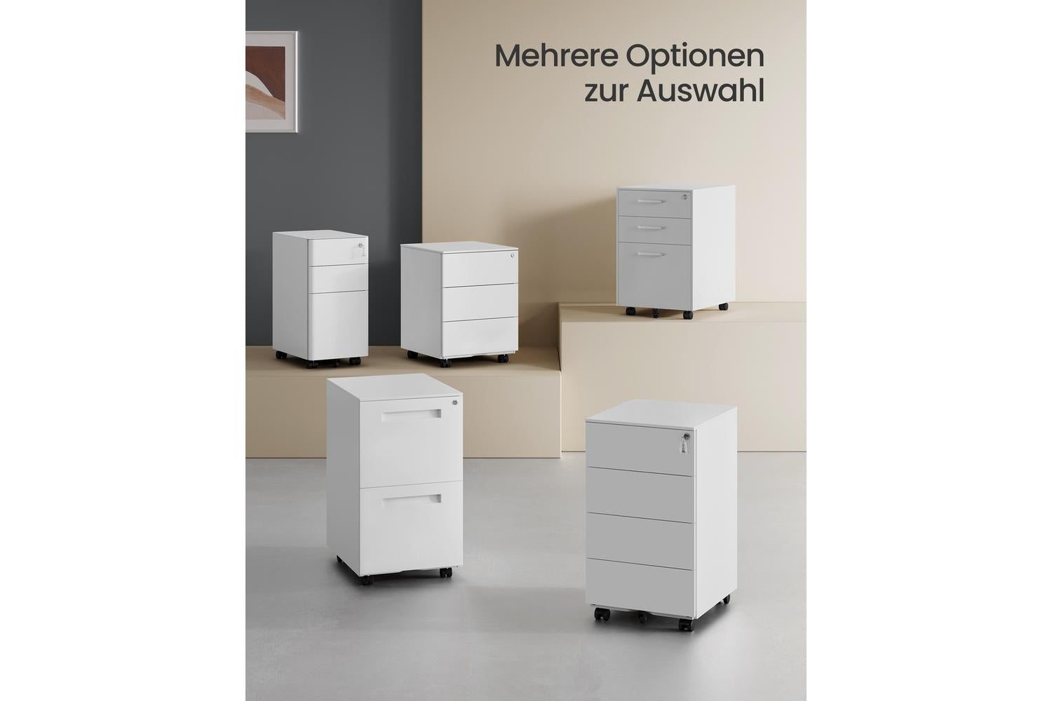 File Cabinet | File Storage | Steel | 4 Drawer | Cloud White-5