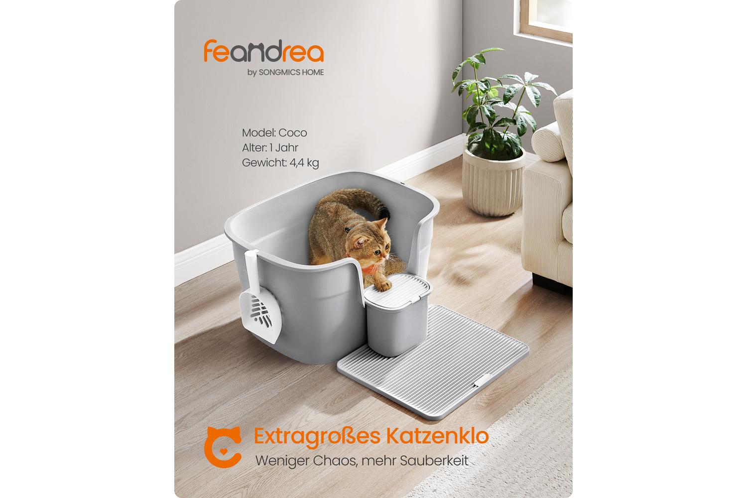 Cat Litter Box Ppt003g01 | Cat Litter Box | Polypropylene | Large-6