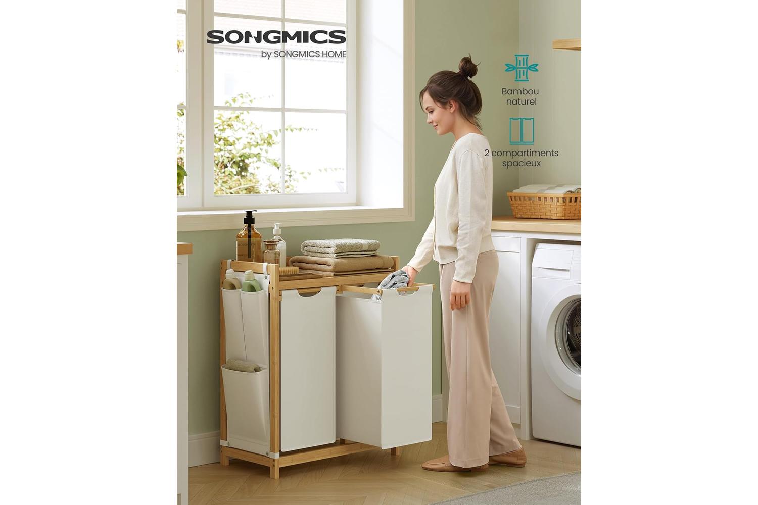 Laundry Basket | Laundry Storage | Bamboo | Large-5
