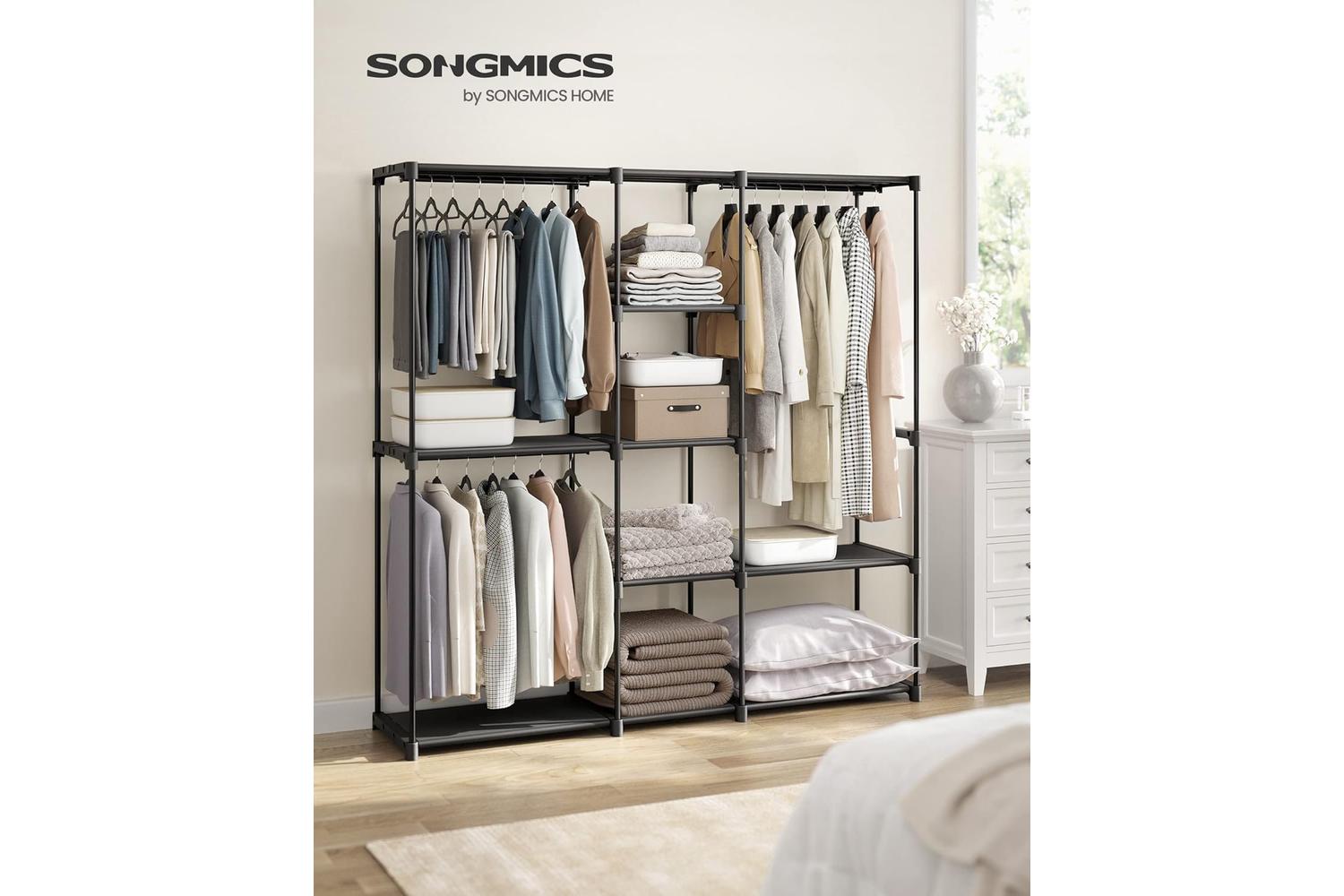 Songmics Wardrobe | Clothes Storage | Steel & Non-woven Fabric | 182 X 182 Cm-6