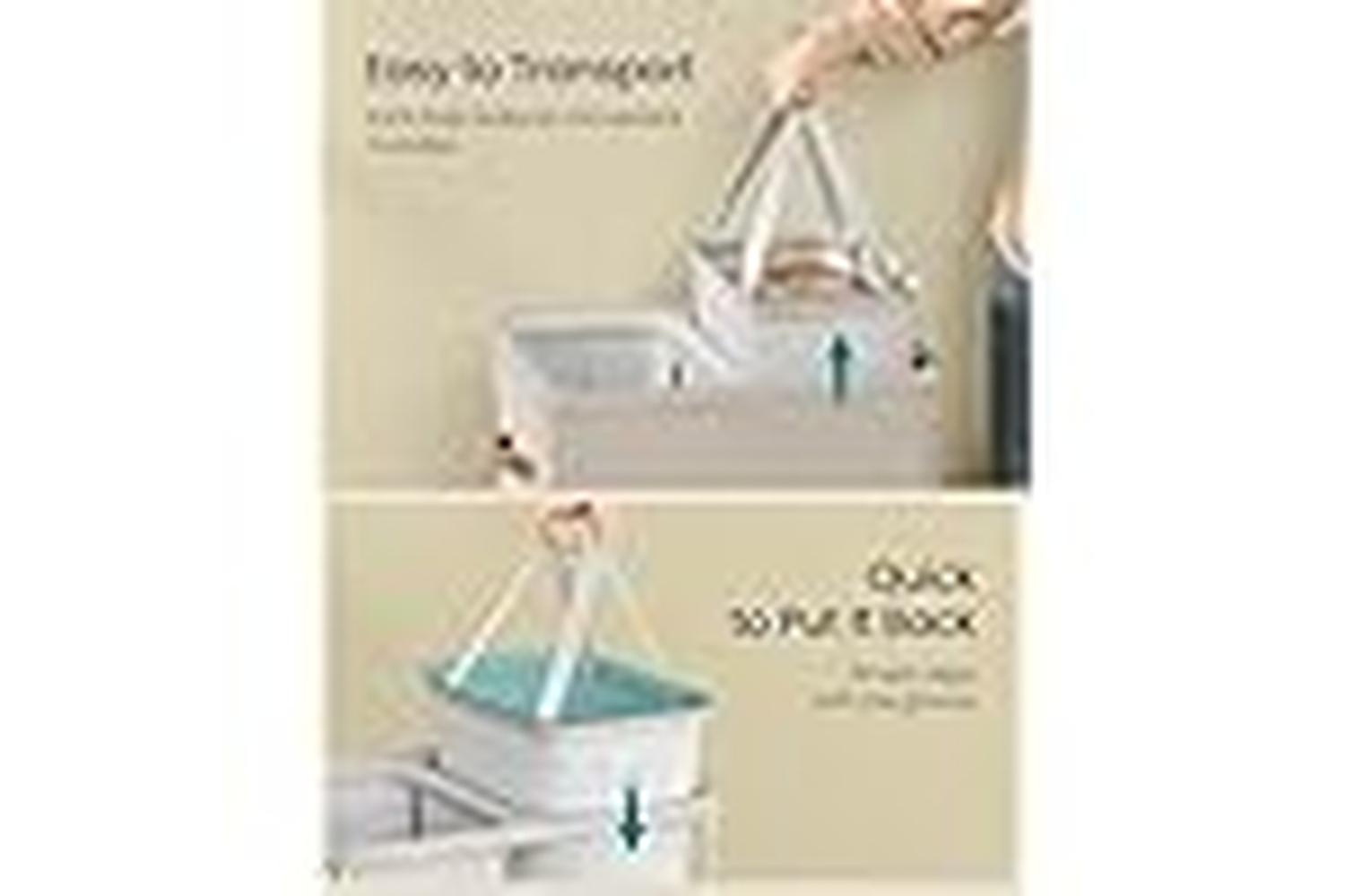 Laundry Basket | Laundry & Clothing Care | Polyester Fabric | 56 X 40 X 75 Cm-5