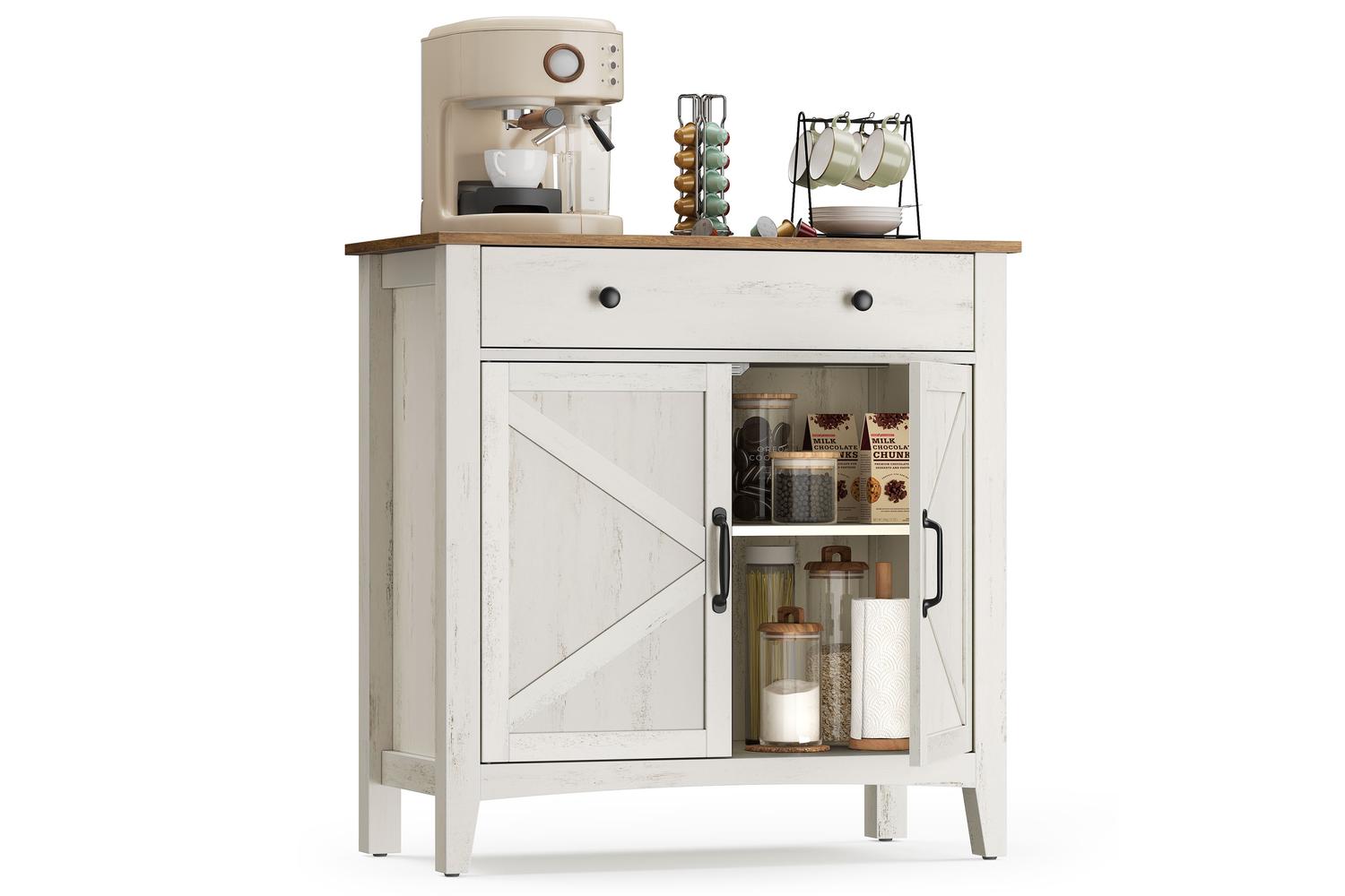 Vasagle Storage Cabinet | Mdf & Steel | 80 X 80 Cm