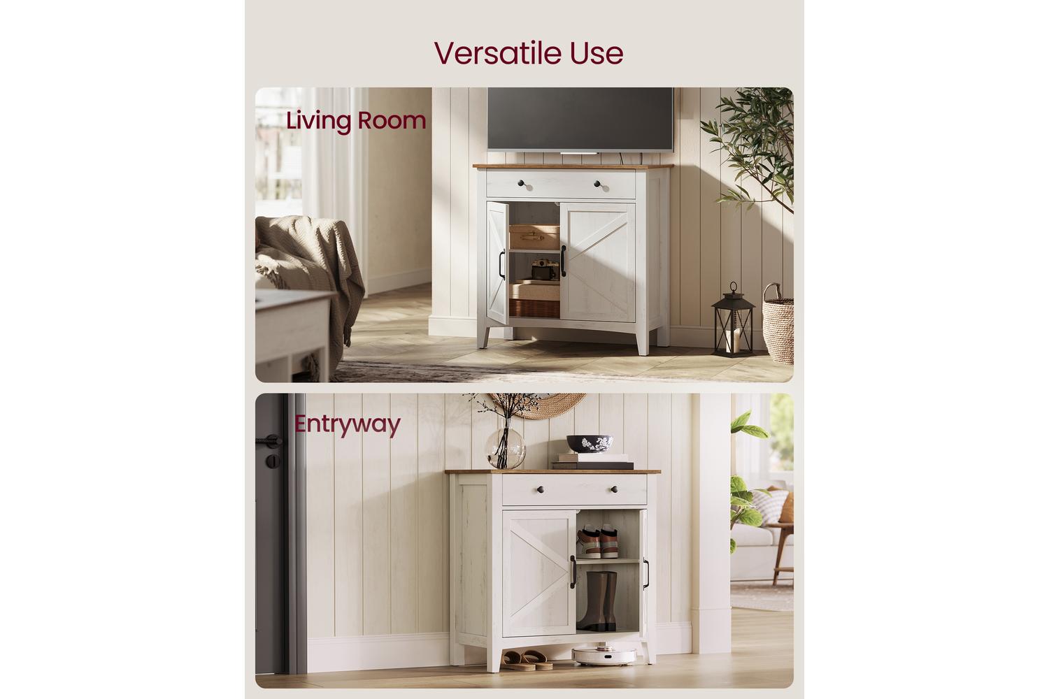 Vasagle Storage Cabinet | Mdf & Steel | 80 X 80 Cm-4