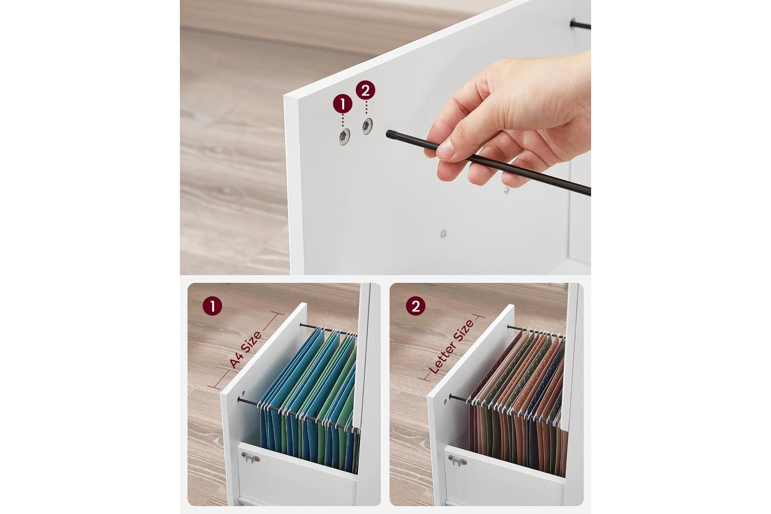 Vasagle File Cabinet | Particleboard Mdf Pvc-6