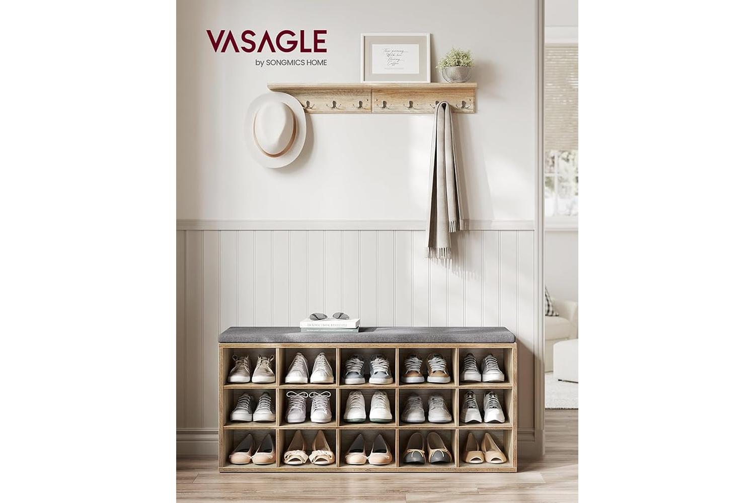 Shoe Bench | Storage Bench | Particleboard | 105cm-2