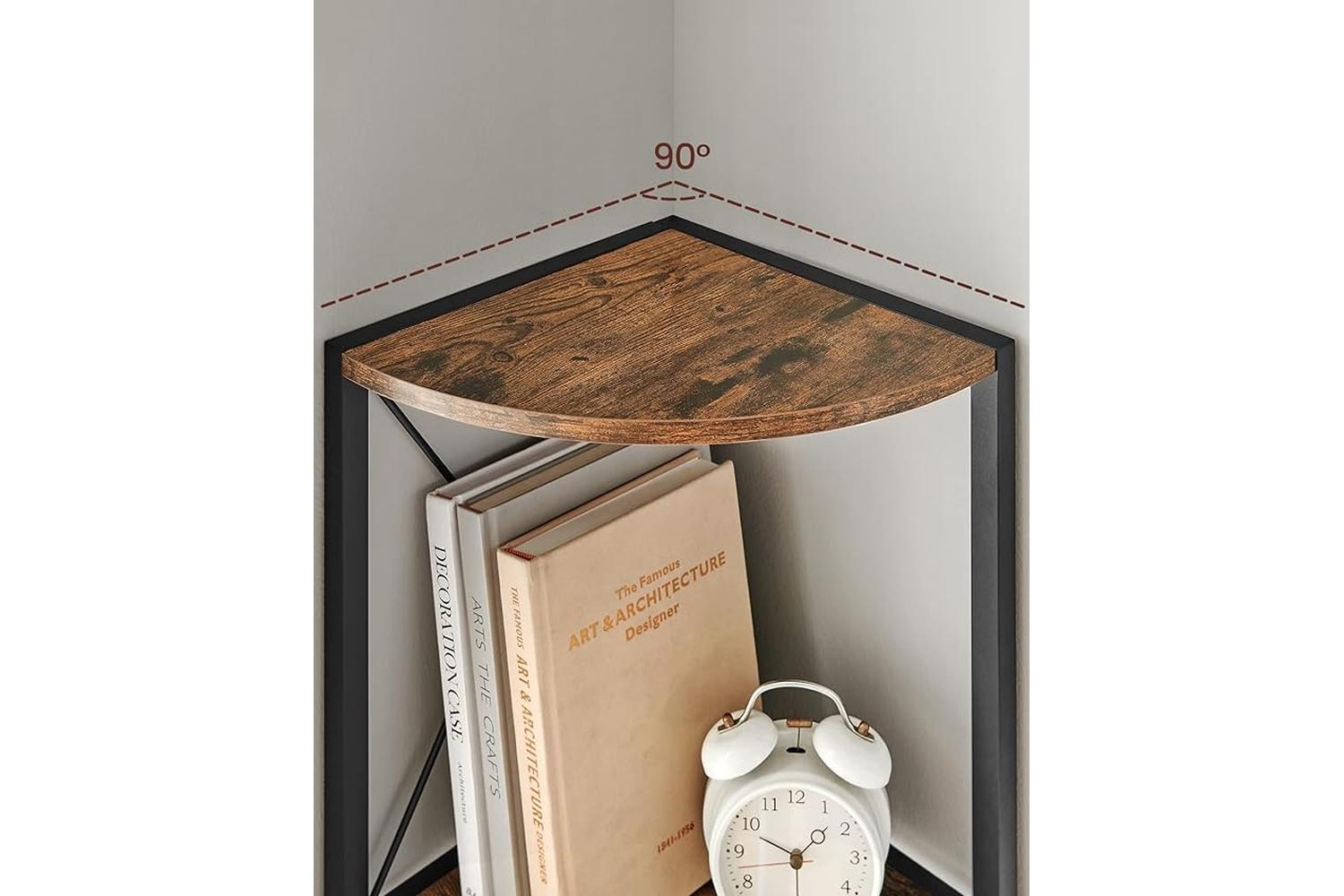Vasagle Corner Shelf | Particleboard And Steel | 160 Cm-4