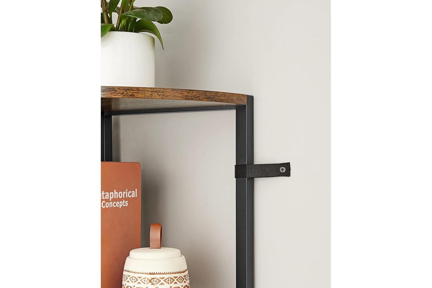Vasagle Corner Shelf | Particleboard And Steel | 160 Cm-5
