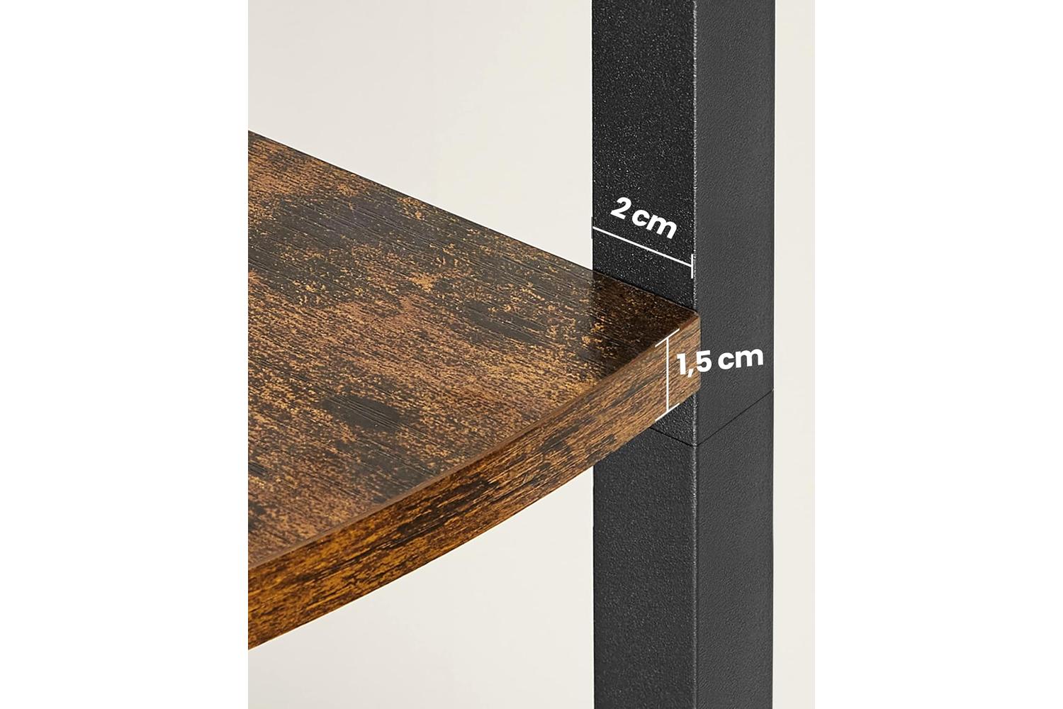 Vasagle Corner Shelf | Particleboard And Steel | 160 Cm-6