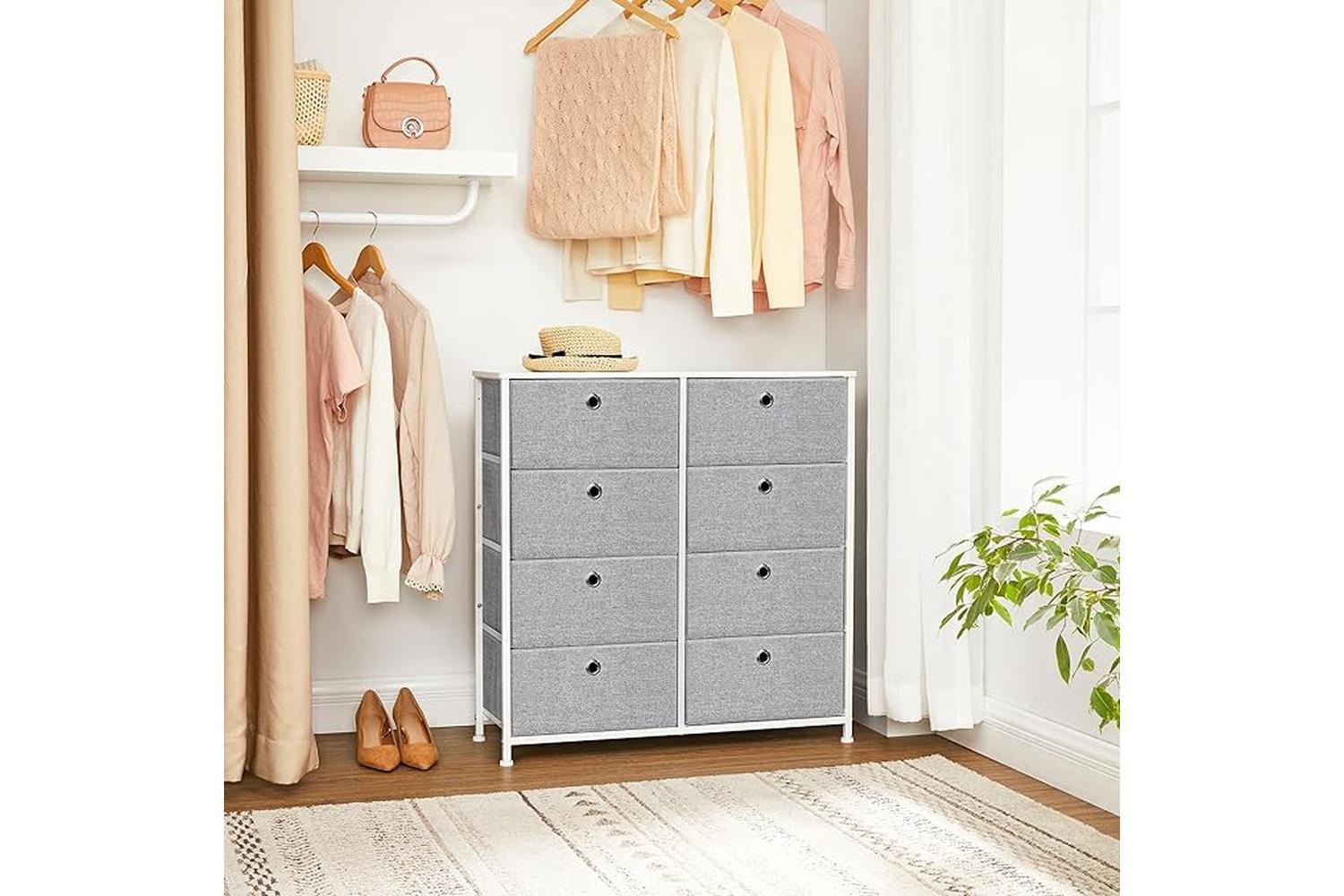 Dresser Unit | Chest Of Drawers | Mdf And Steel | 80cm-3