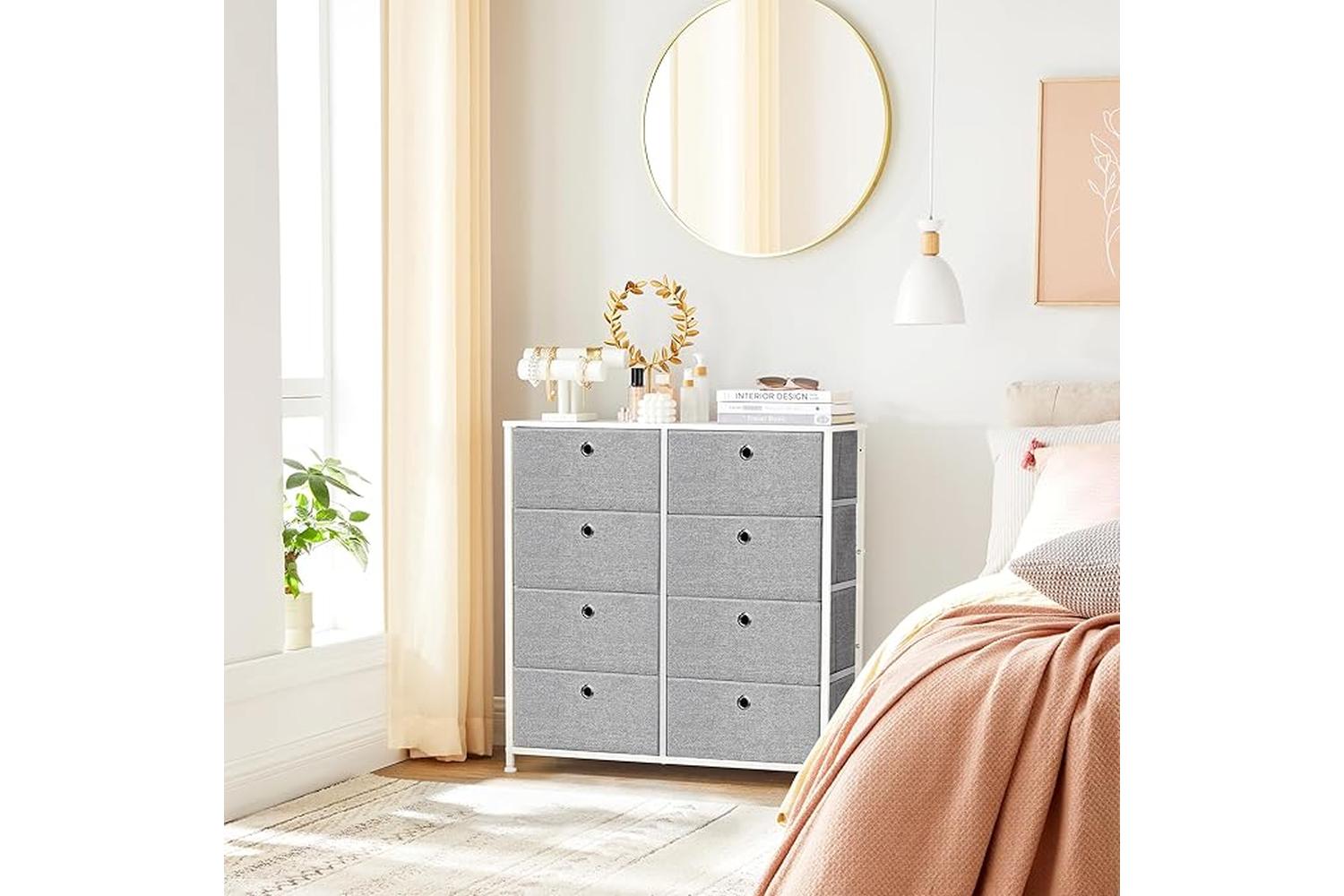 Dresser Unit | Chest Of Drawers | Mdf And Steel | 80cm-4
