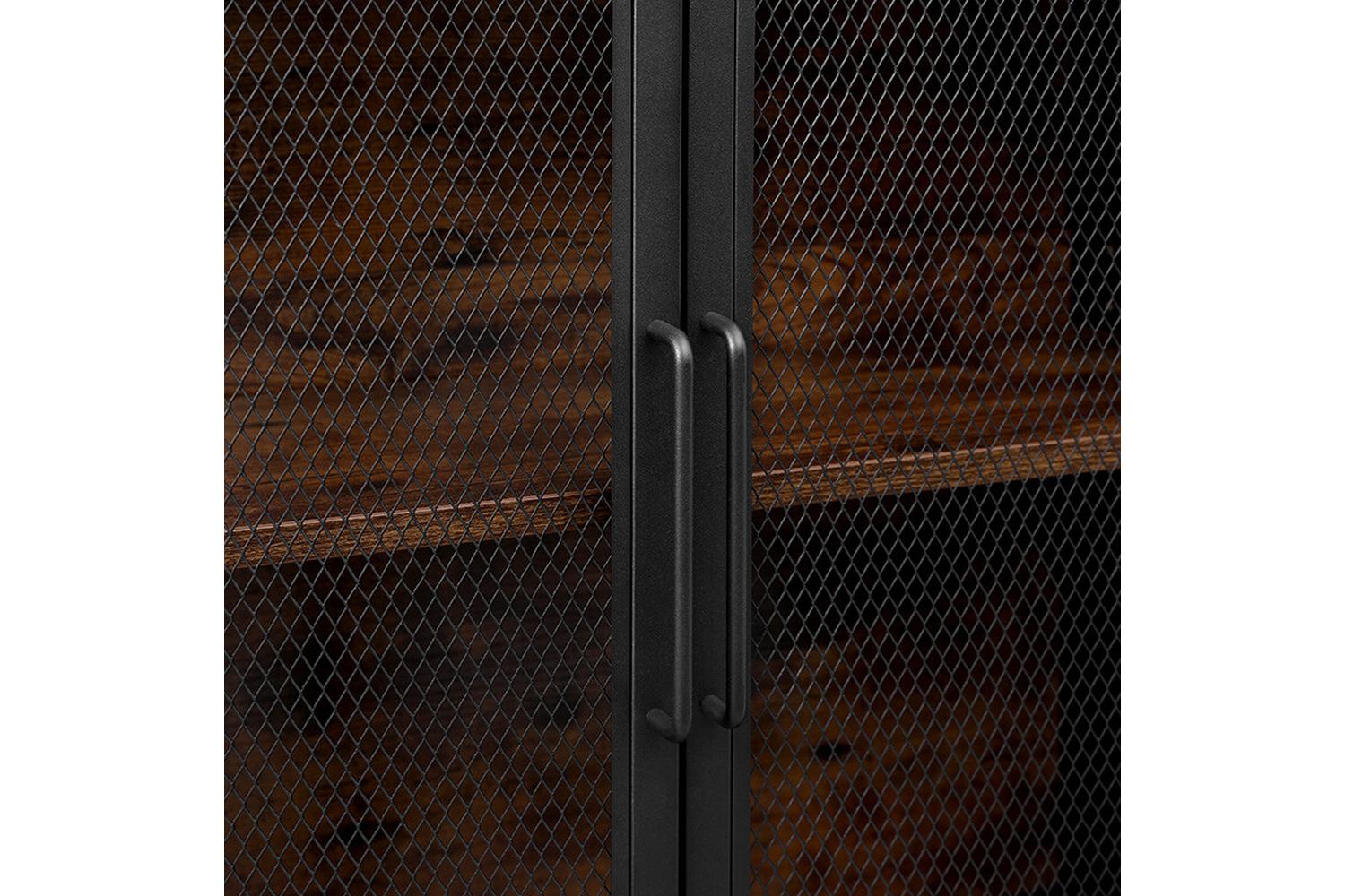 Vasagle Storage Cabinet | Particleboard And Steel | Rustic Brown And Black | 75 X 33 X 100 Cm-5