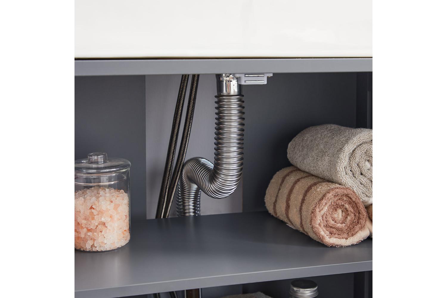 Vasagle Floor Cabinet | Mdf | Grey | 60 X 30 X 60 Cm-4