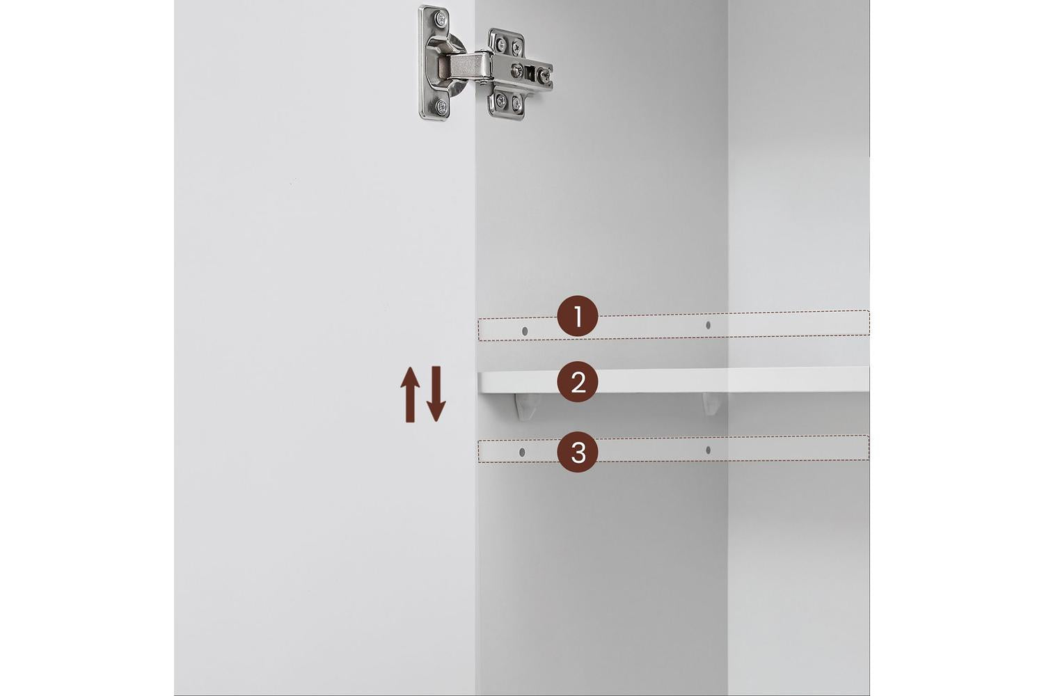 Sink Cabinet | Bathroom Storage | Mdf & Chipboard | 60 X 30 X 63 Cm-4