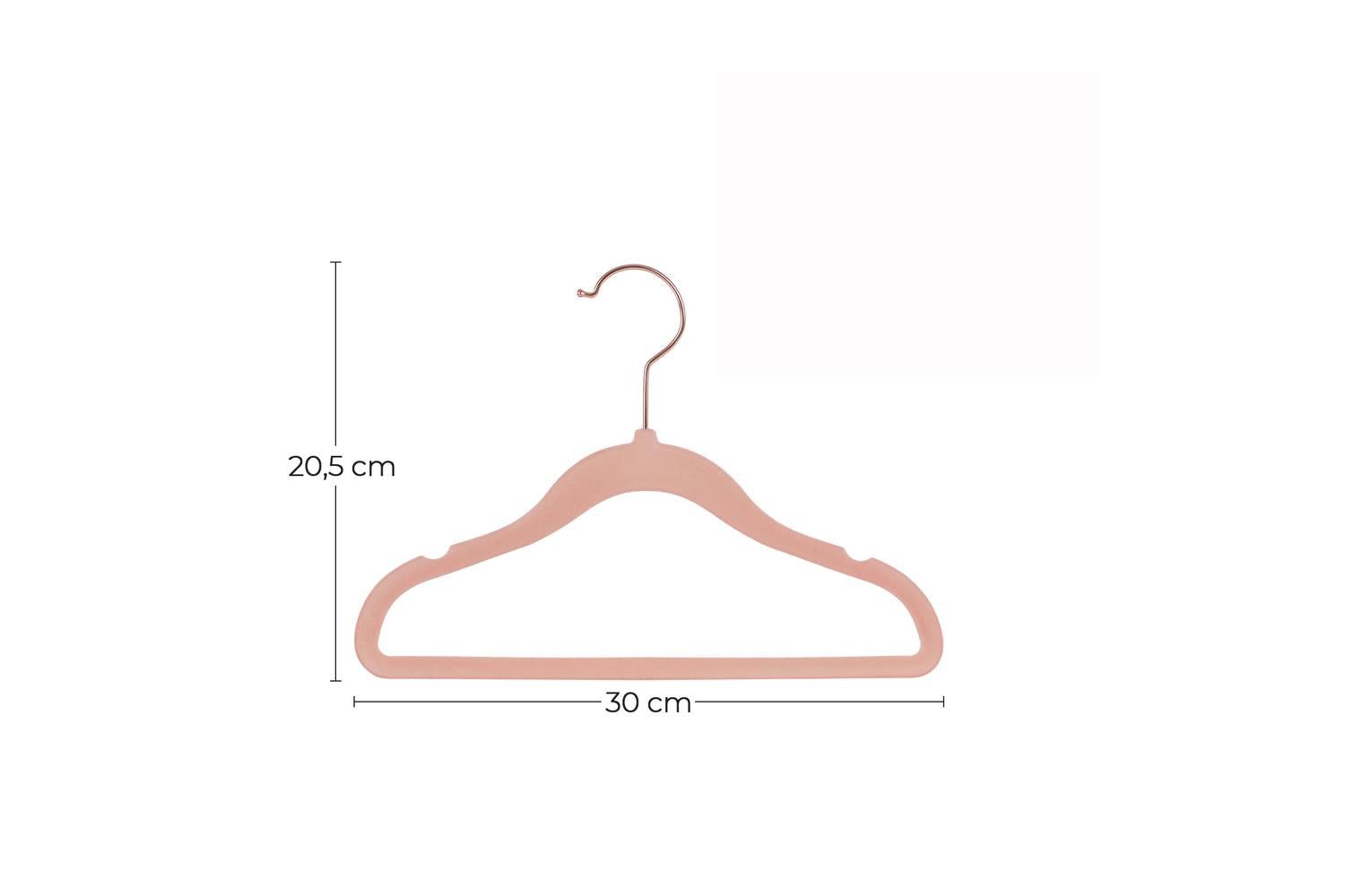 Velvet Hanger | Clothes Hanger | Velvet | Light Pink | Children-6