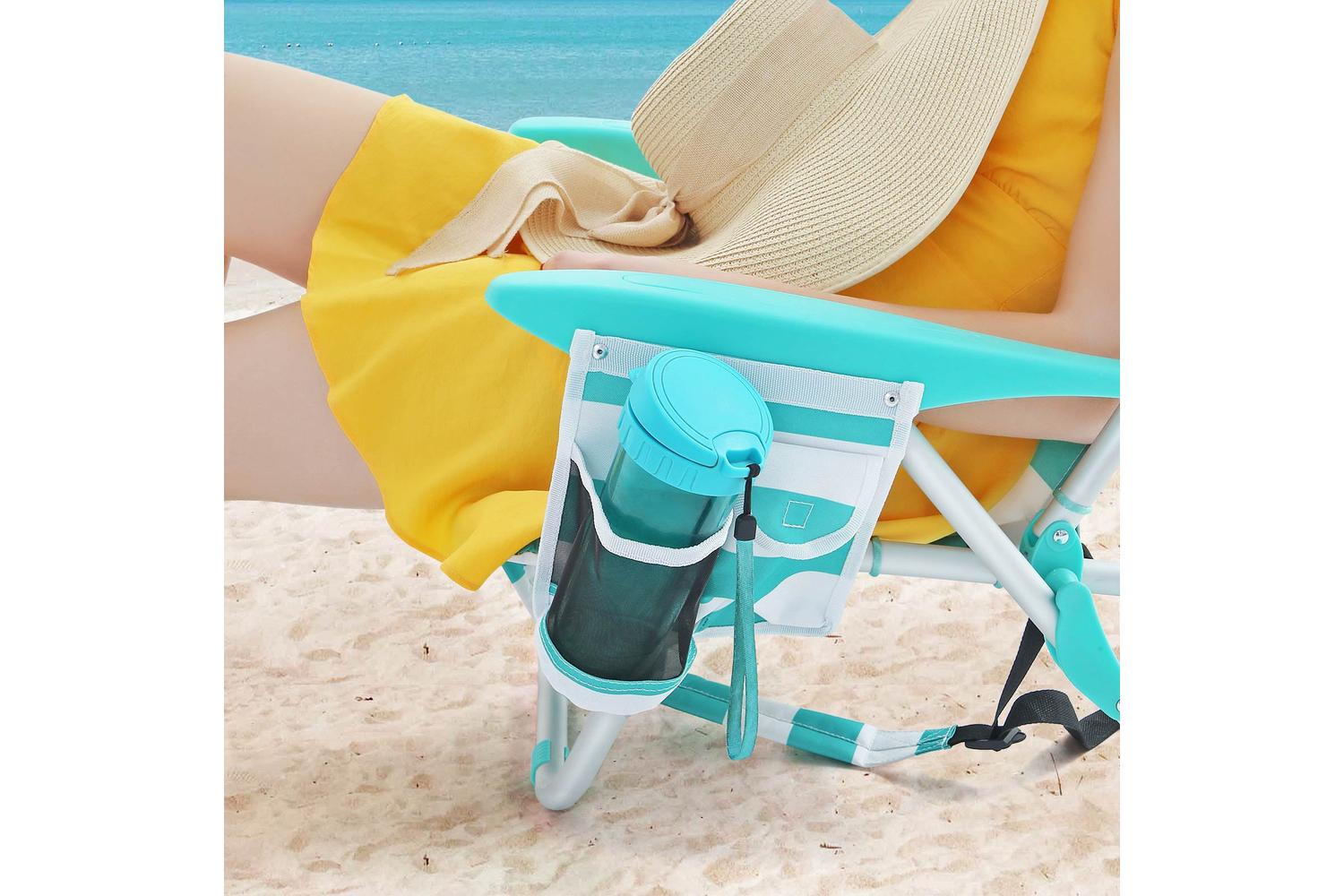 Beach Chair | Camping Chair | Aluminium Frame | 68 X 63 X 75 Cm-3