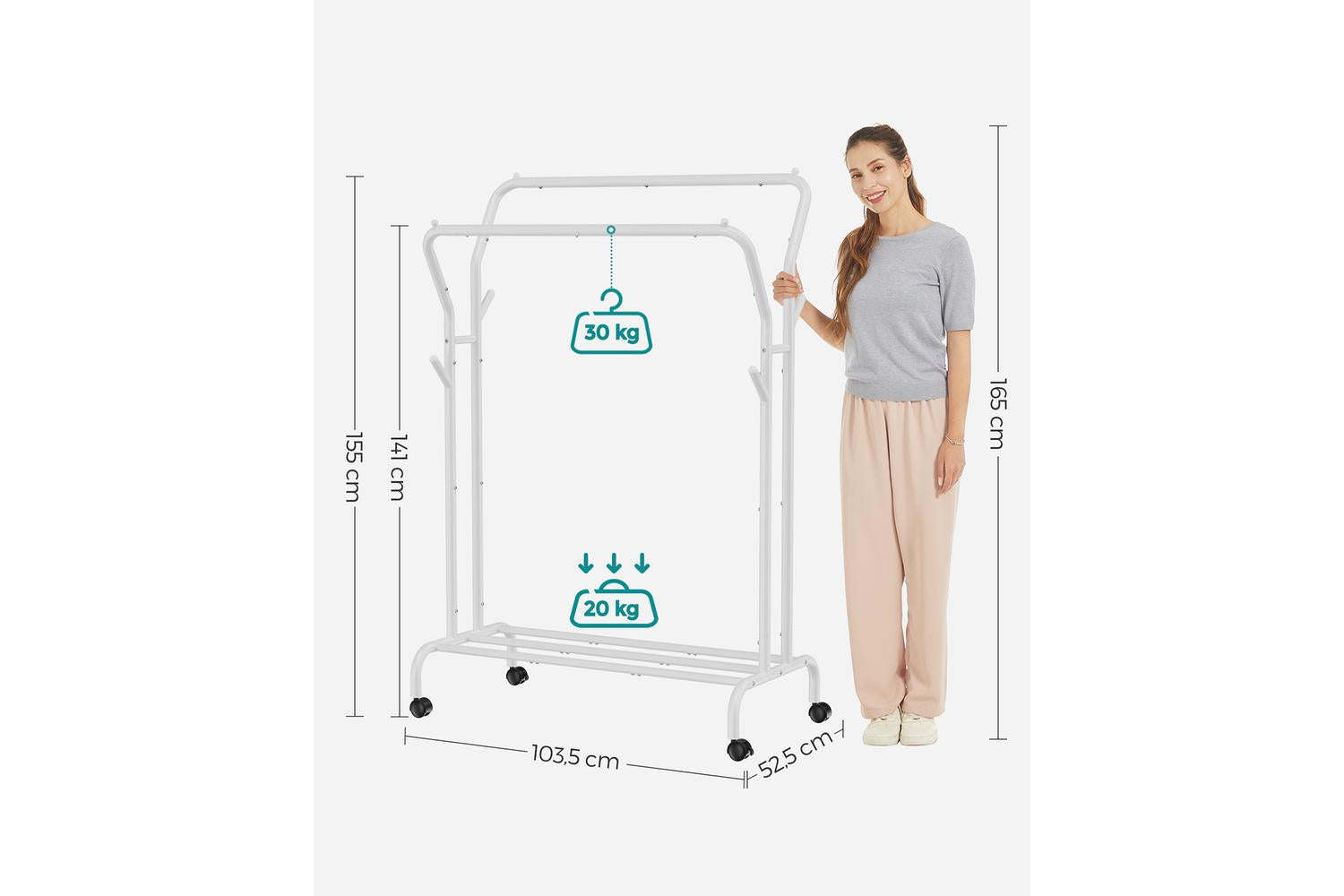 Clothes Rack | Clothes Storage | Alloy Steel | 61 Inch-6