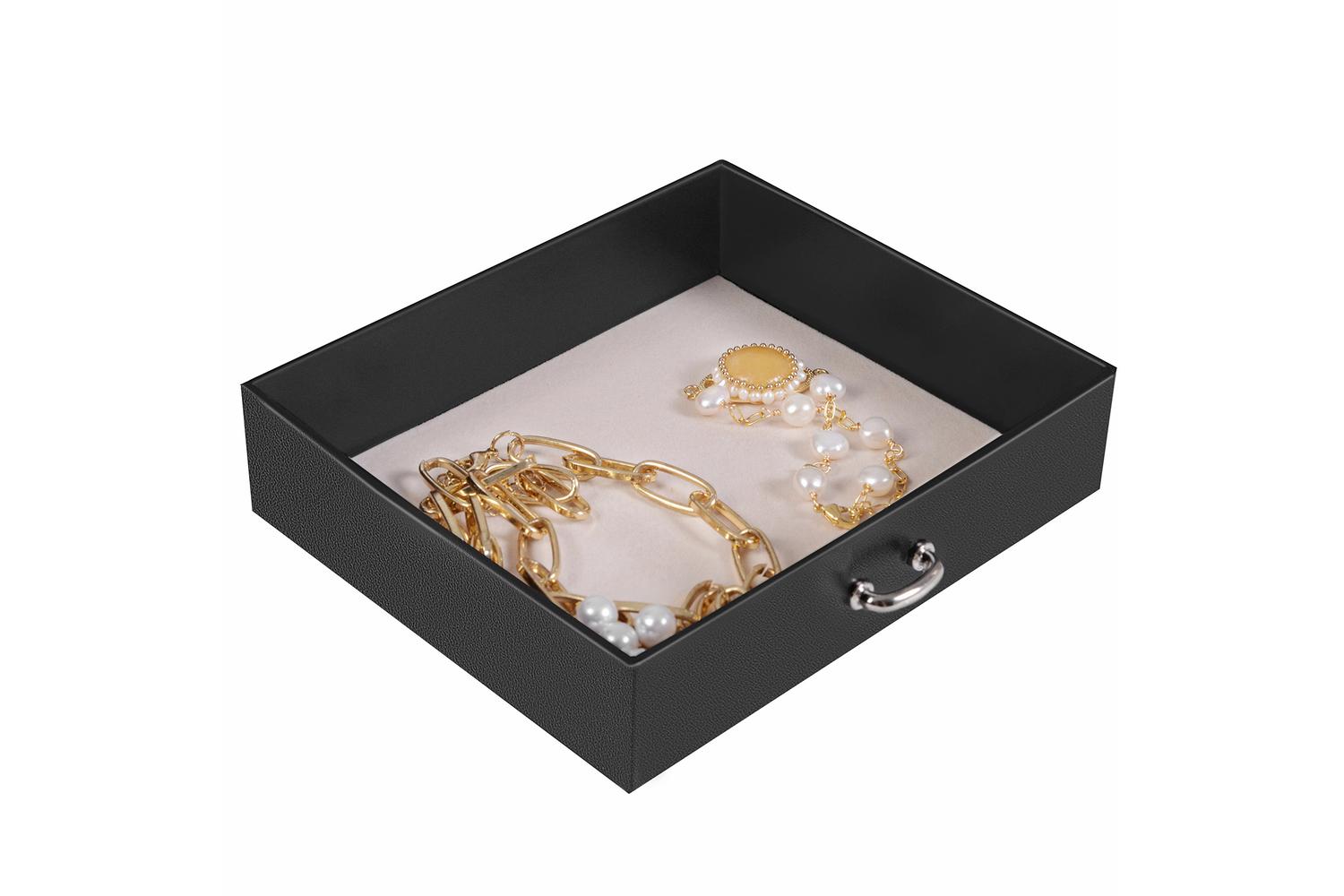Songmics Jewelry Box | Watch And Jewelry Organiser | Mdf Pu Velvet | 17.5 X 13.5 X 12 Cm-4