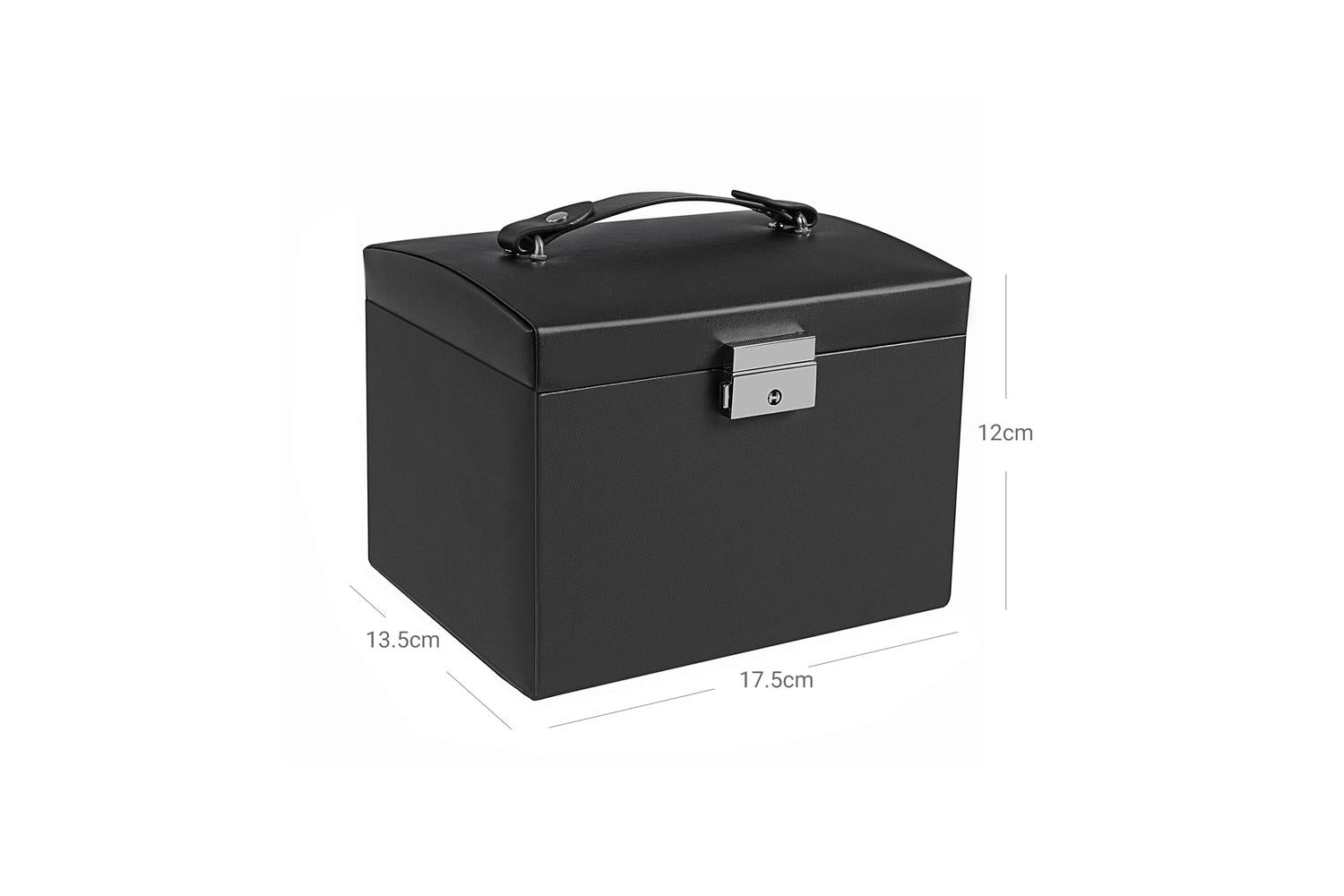 Songmics Jewelry Box | Watch And Jewelry Organiser | Mdf Pu Velvet | 17.5 X 13.5 X 12 Cm-6