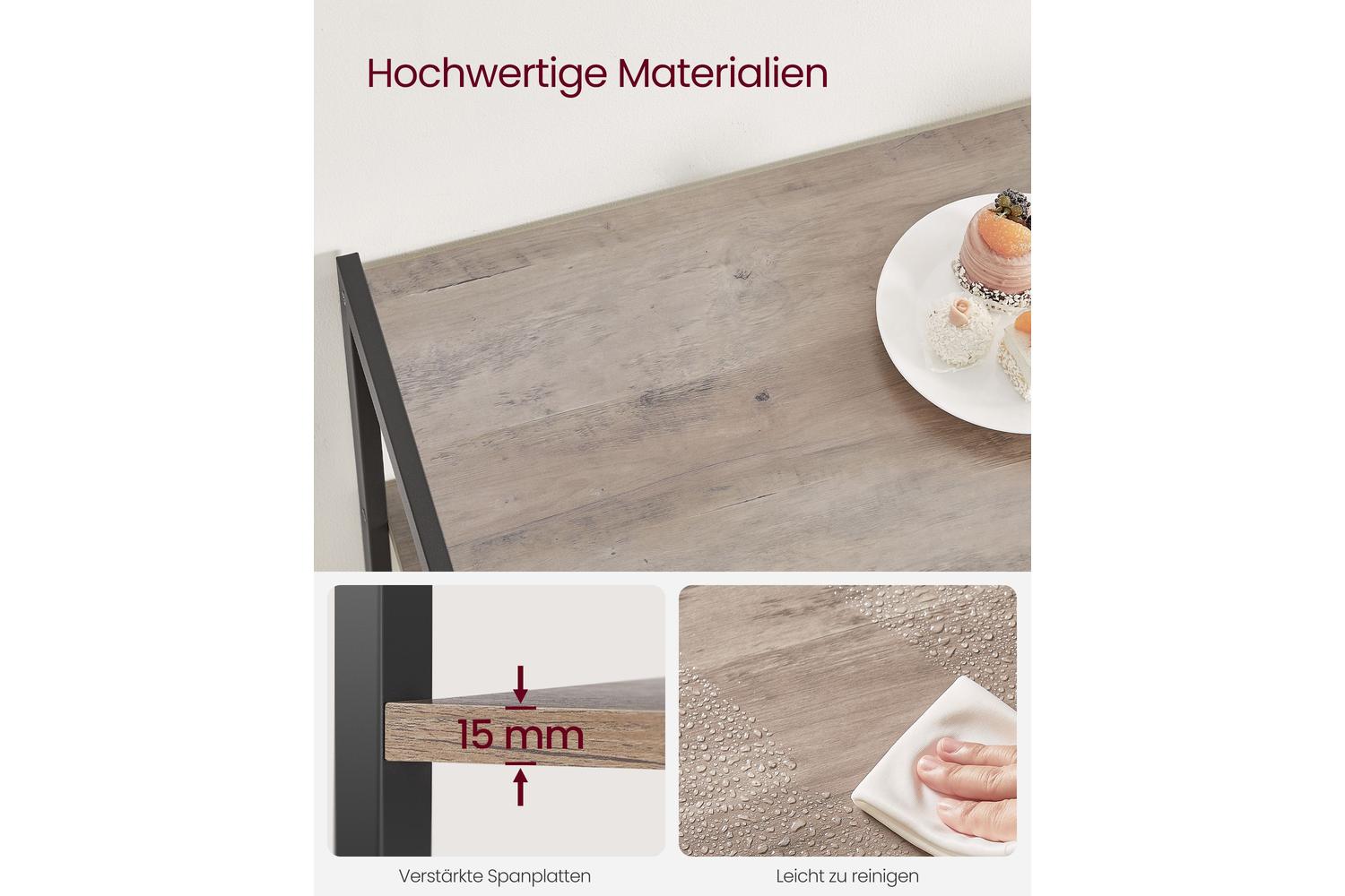 Kitchen Shelf | Kitchen Storage Shelf | Particle Board And Steel | 35 X 80 X 95 Cm-5