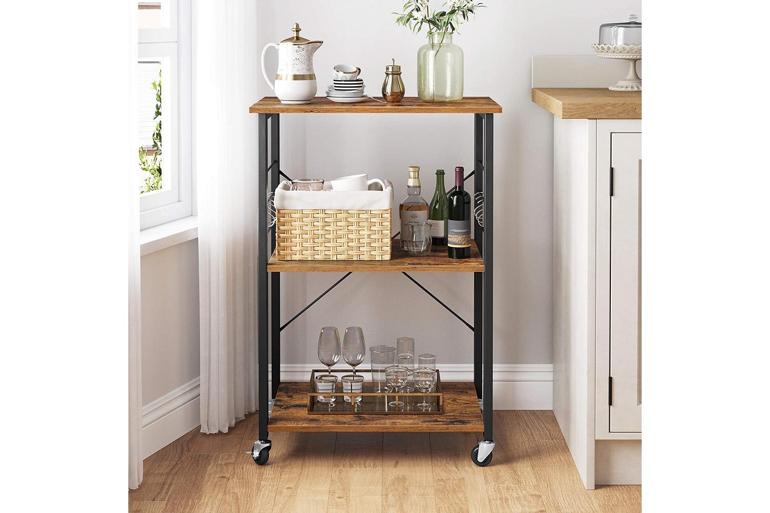 Vasagle Kitchen Shelves | Particleboard And Metal | 60 X 40 X 89 Cm-2
