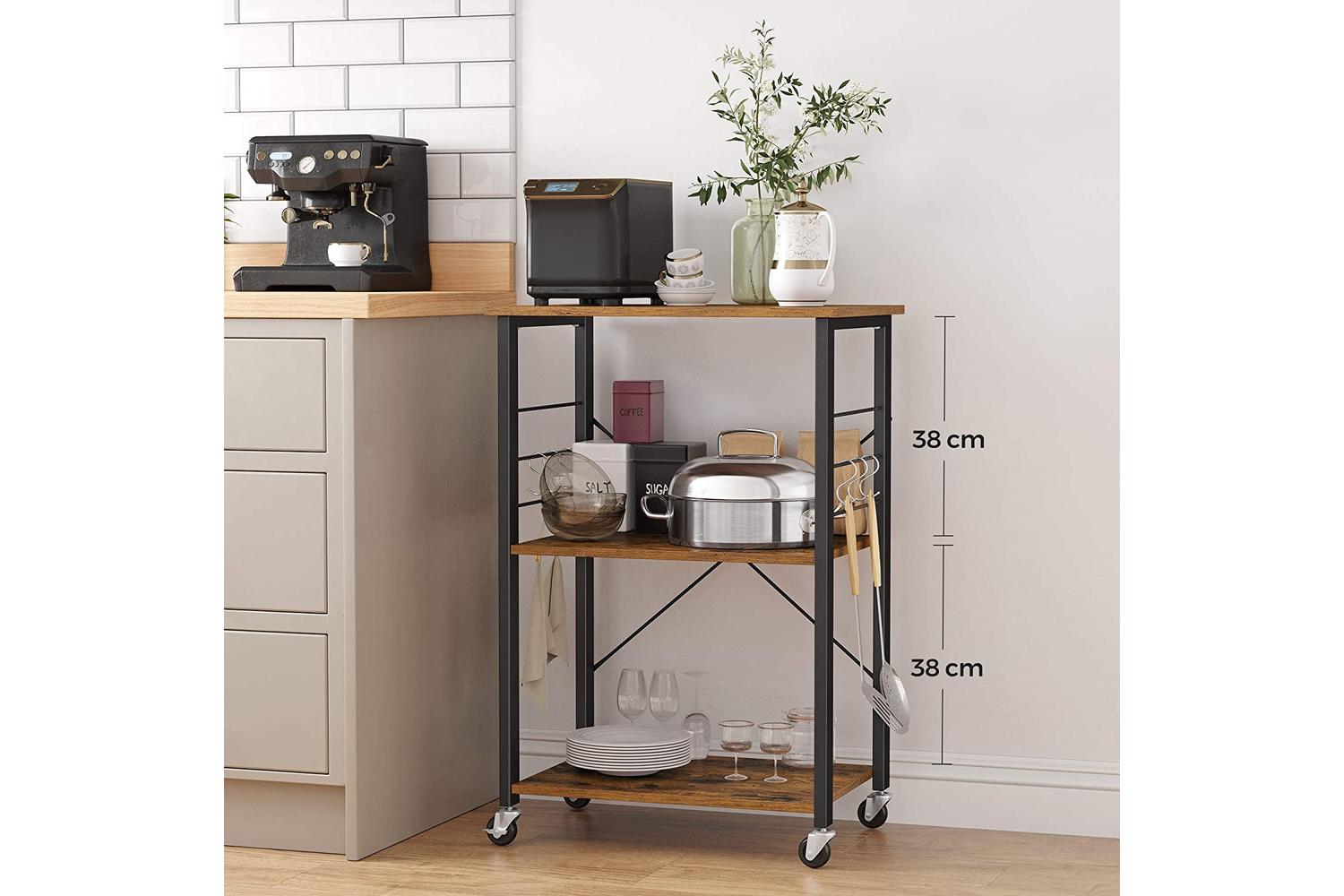 Vasagle Kitchen Shelves | Particleboard And Metal | 60 X 40 X 89 Cm-3