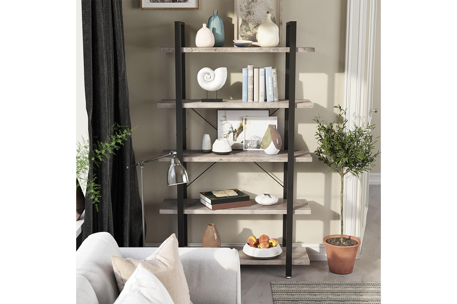 Vasagle Storage Shelves | Particleboard And Steel | 105 X 33.5 X 177.5 Cm-3