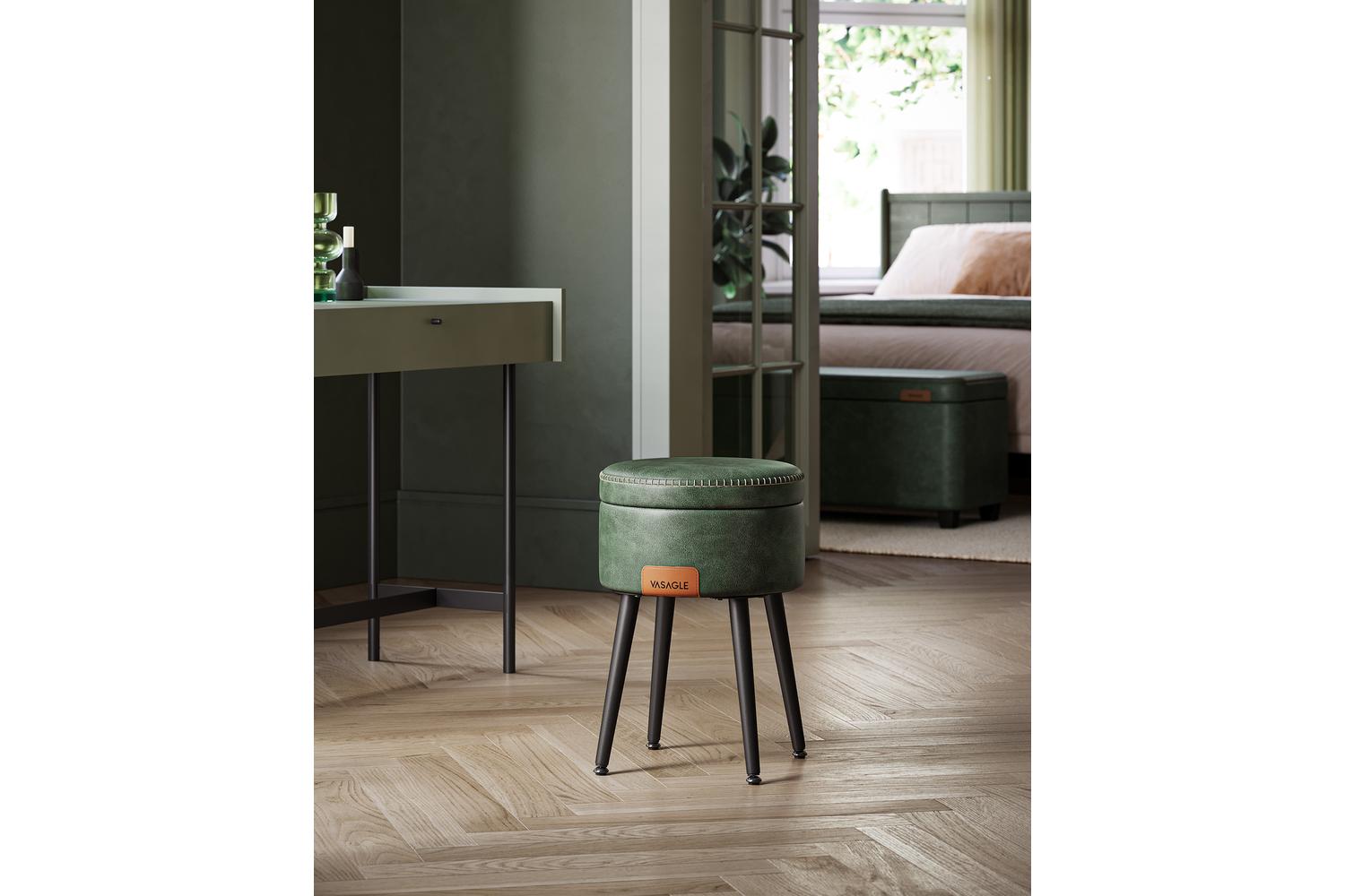 Storage Ottoman | Storage Ottoman | Steel Pu Foam | 38.2 X 44.4 Cm-2