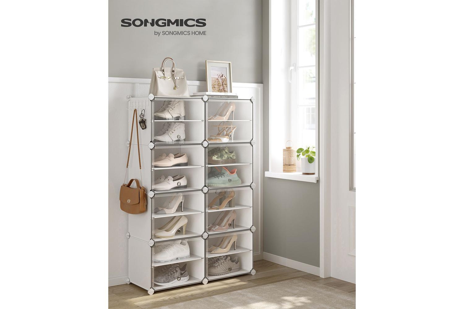 Shoe Rack | Storage Unit | Plastic & Steel | Large-2