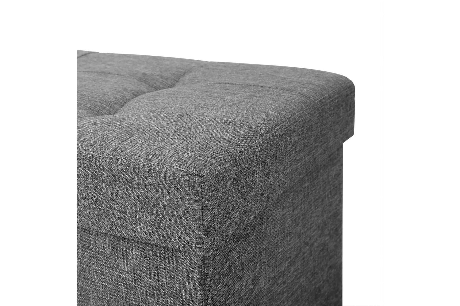 Storage Ottoman | Storage Ottoman | Imitation Linen | 76 X 38 X 40 Cm-5