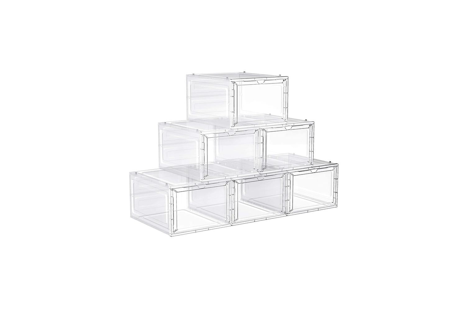 Shoe Box | Storage Box | Plastic | Set Of 6
