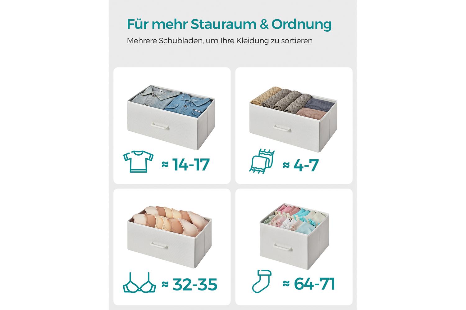 Dresser Unit | Chest Of Drawers | Chipboard Steel Non-woven Fabric | 98cm-3