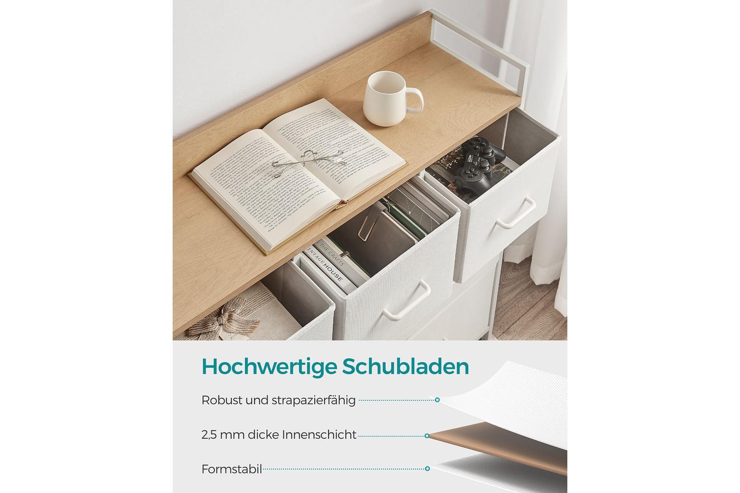Dresser Unit | Chest Of Drawers | Chipboard Steel Non-woven Fabric | 98cm-5
