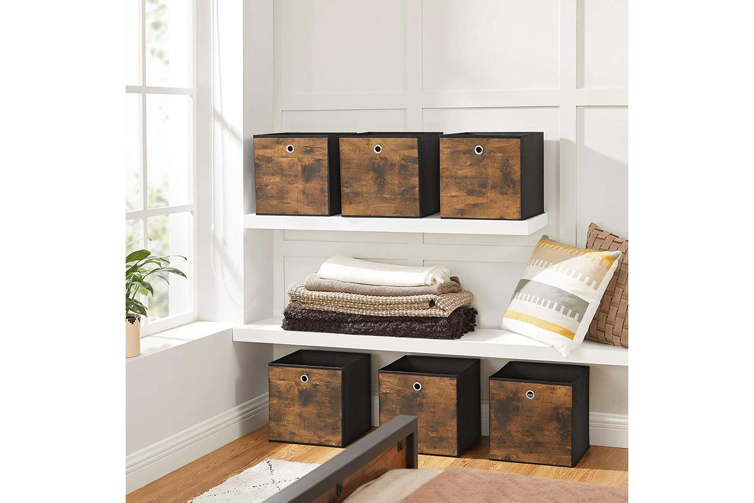 Songmics Storage Box | Cardboard & Fabric | 30 X 30 X 30 Cm-2