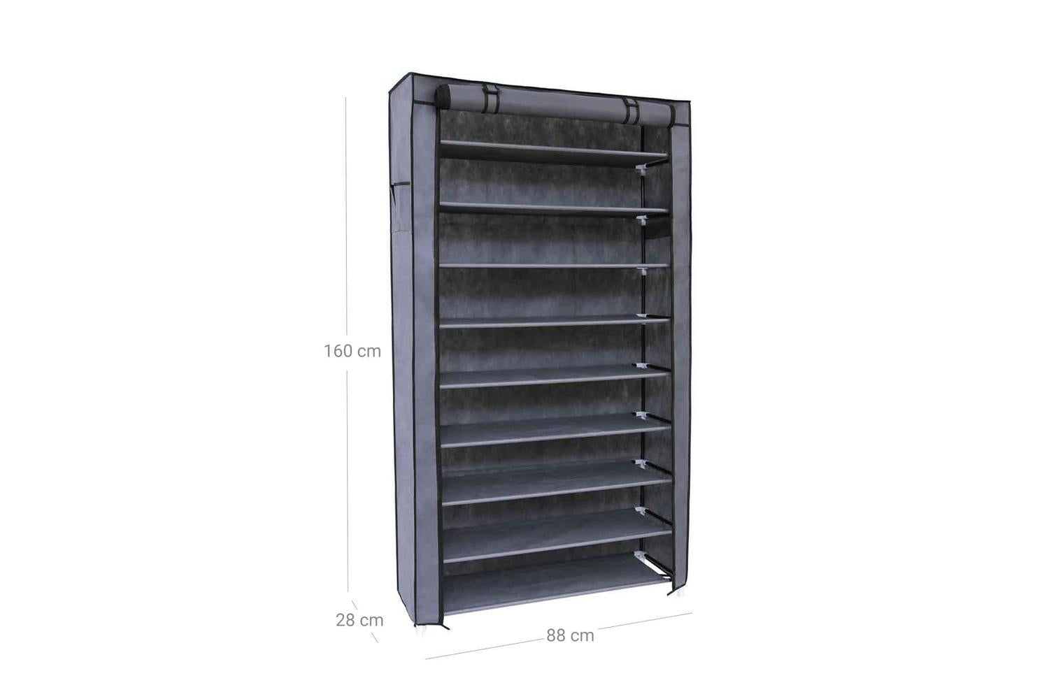 Shoe Rack | Storage & Organisation | Non-woven Fabric & Metal Tube | 88 X 28 X 160 Cm-5