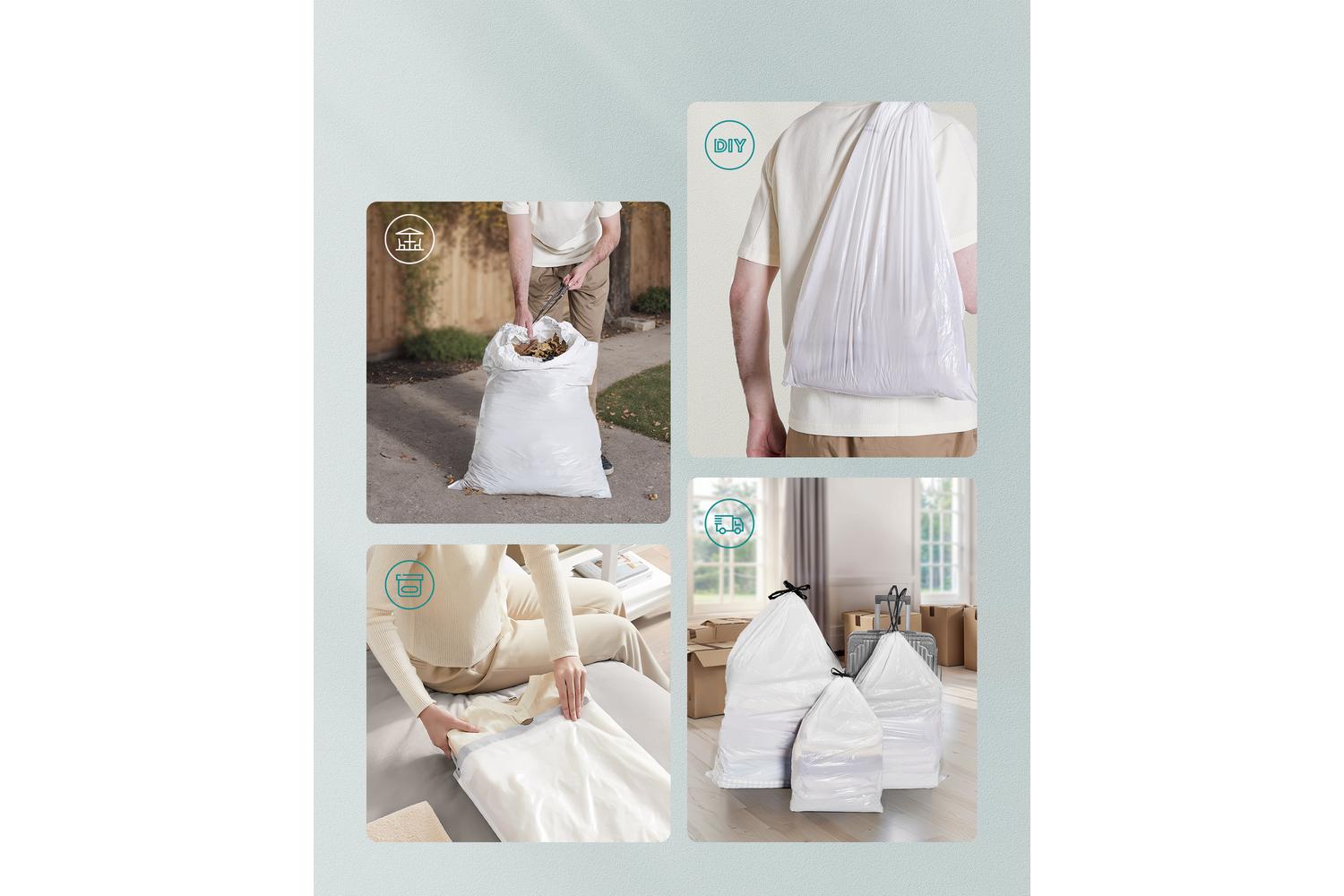 Trash Bag | Rubbish Bin Liner | Polyethylene | 30 Litre-2