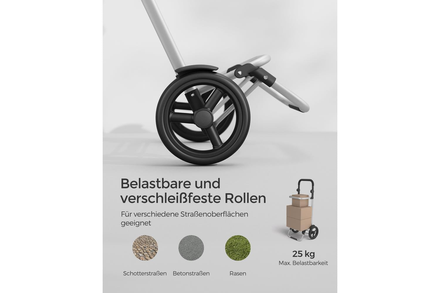 Songmics Shopping Trolley | Trolley And Cart | Polyester And Aluminium | 35 Litre-5