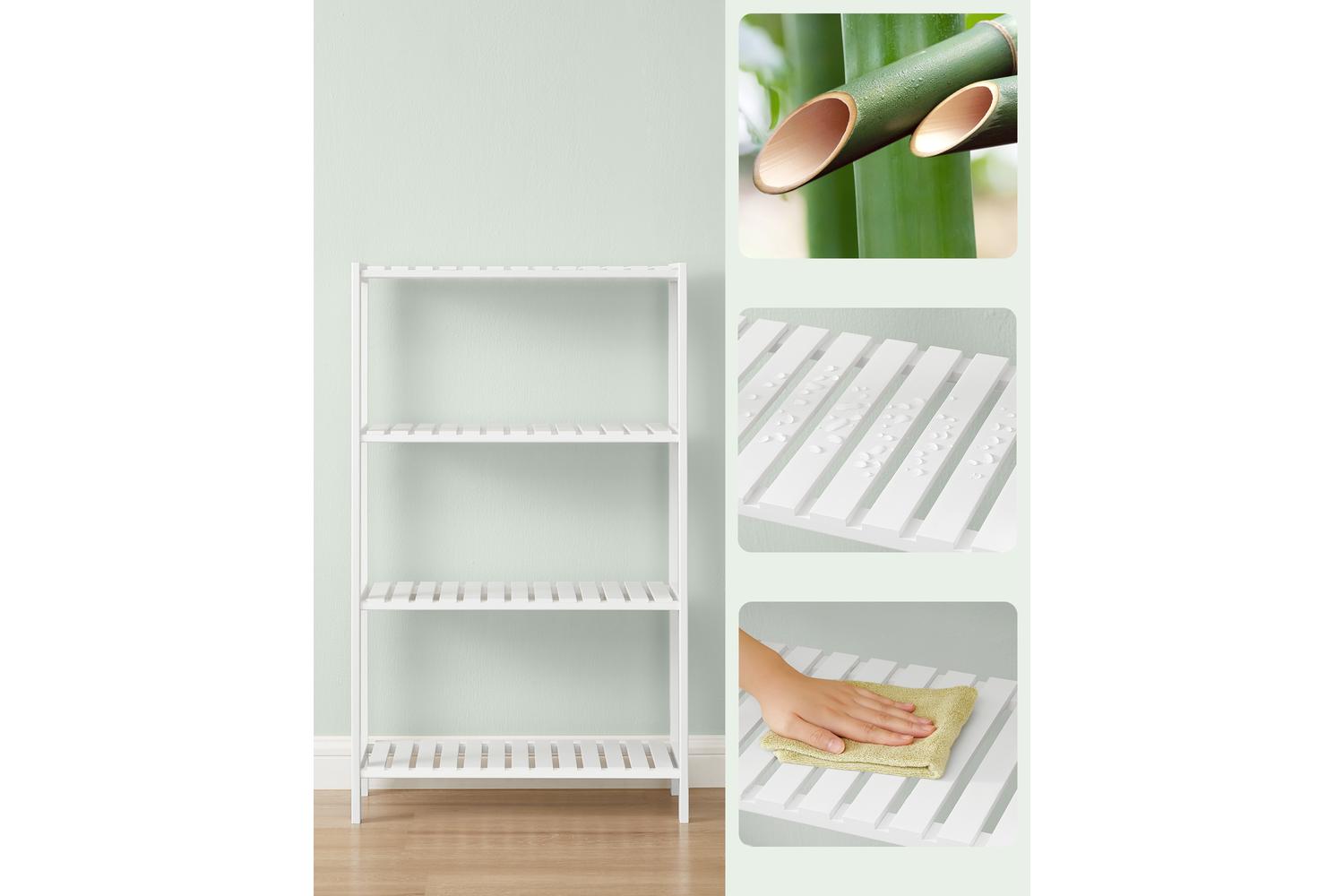 Bamboo Home Storage Shelves | Bathroom Storage | Bamboo | 100 Cm-3