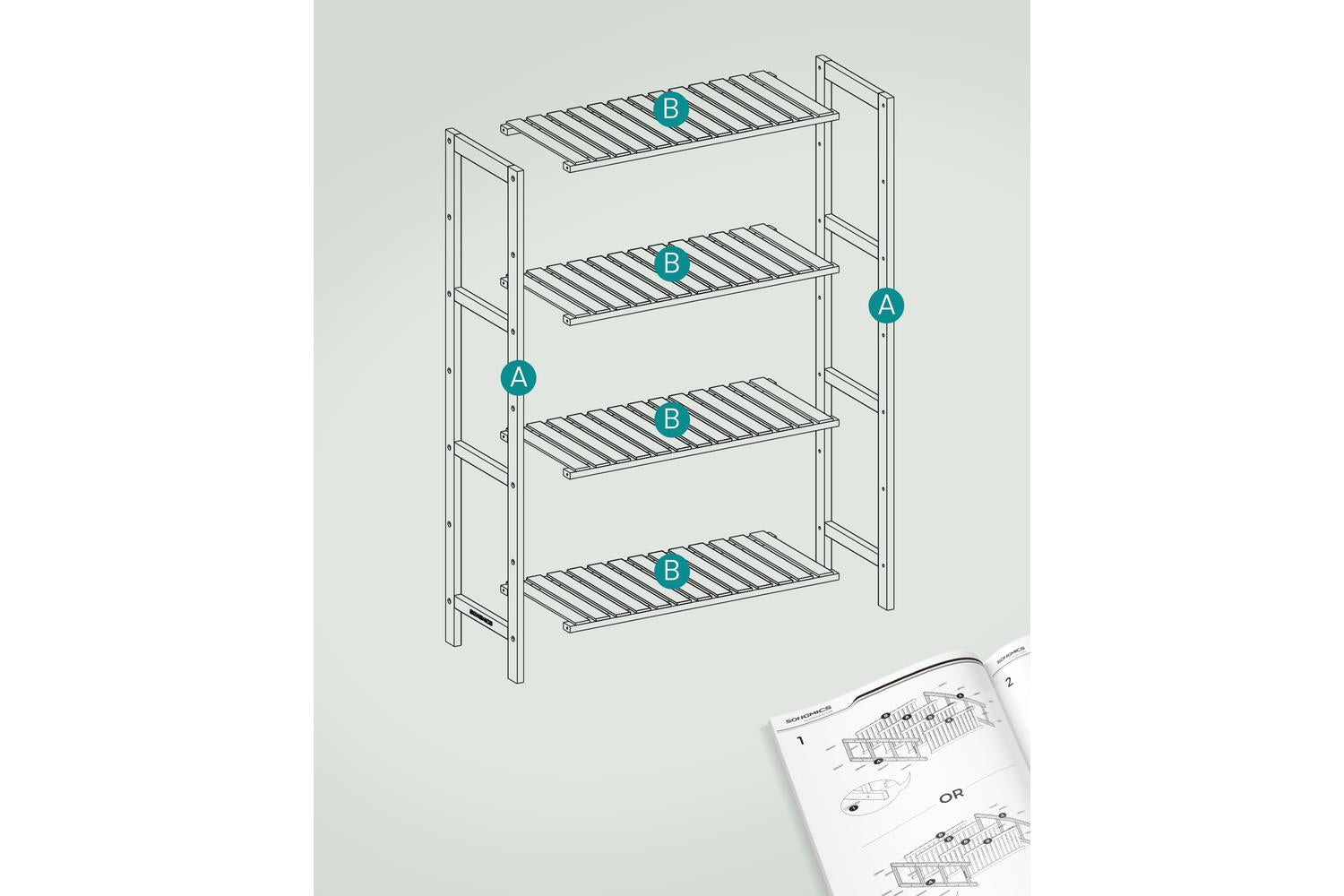 Bamboo Home Storage Shelves | Bathroom Storage | Bamboo | 100 Cm-5