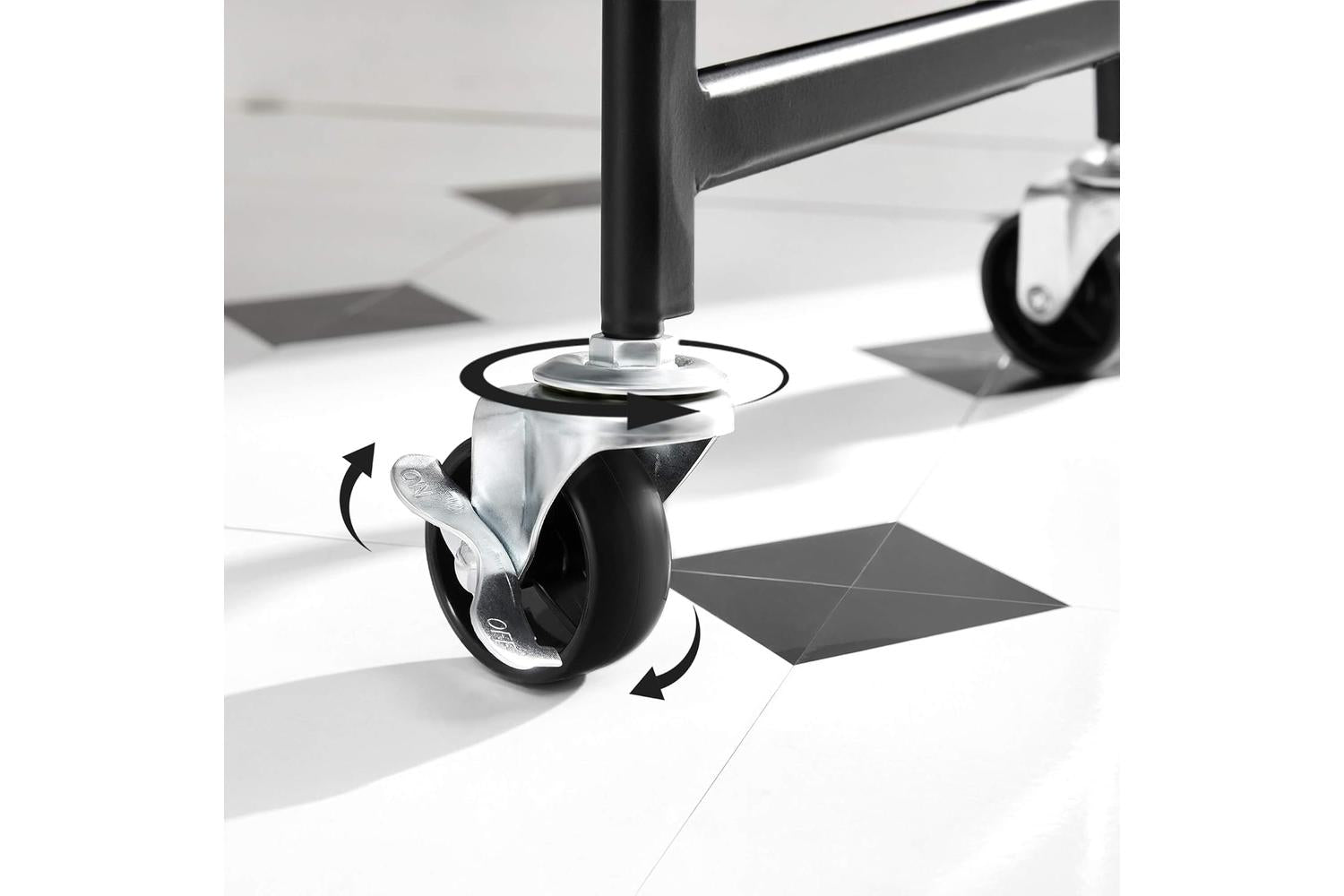 Songmics Rolling Cart | 3-tier Trolley | Metal | Standard Size-5