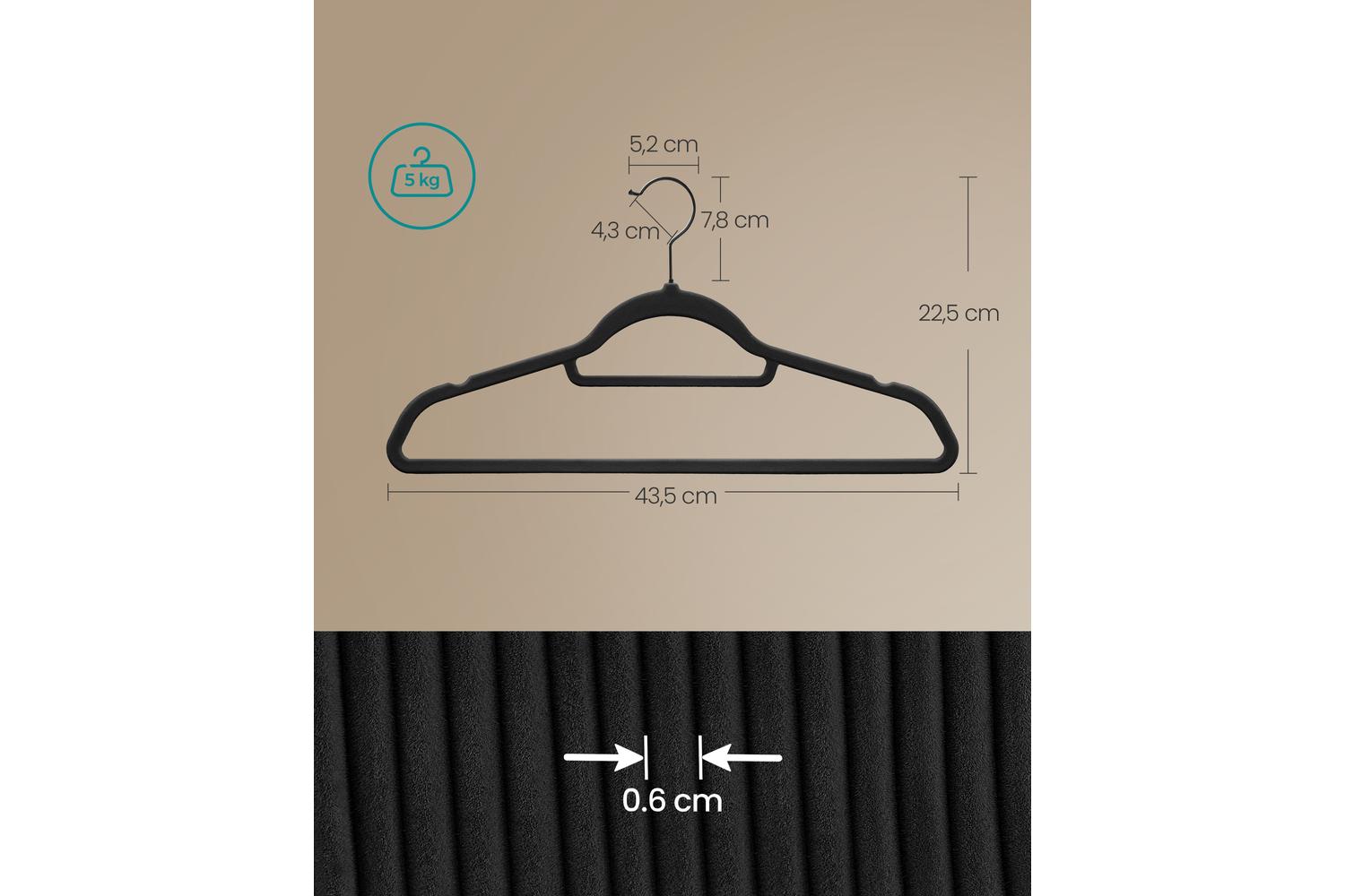 Velvet Hanger | Clothes Hanger | Velvet | Standard Size-4