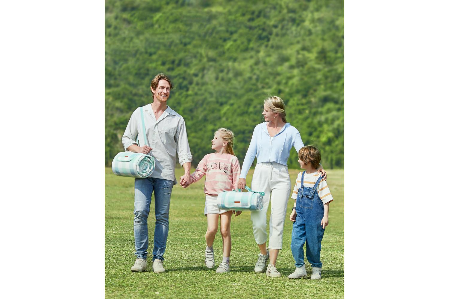 Songmics Camping Mat | Picnic Blanket | Fleece Surface | 200 X 200 Cm-7