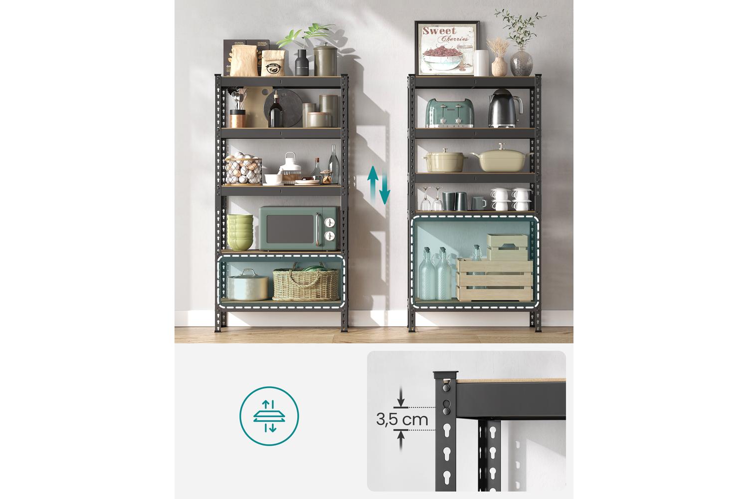 Songmics Shelving Unit | Garage Shelving | Steel And Mdf | Five Tier-3