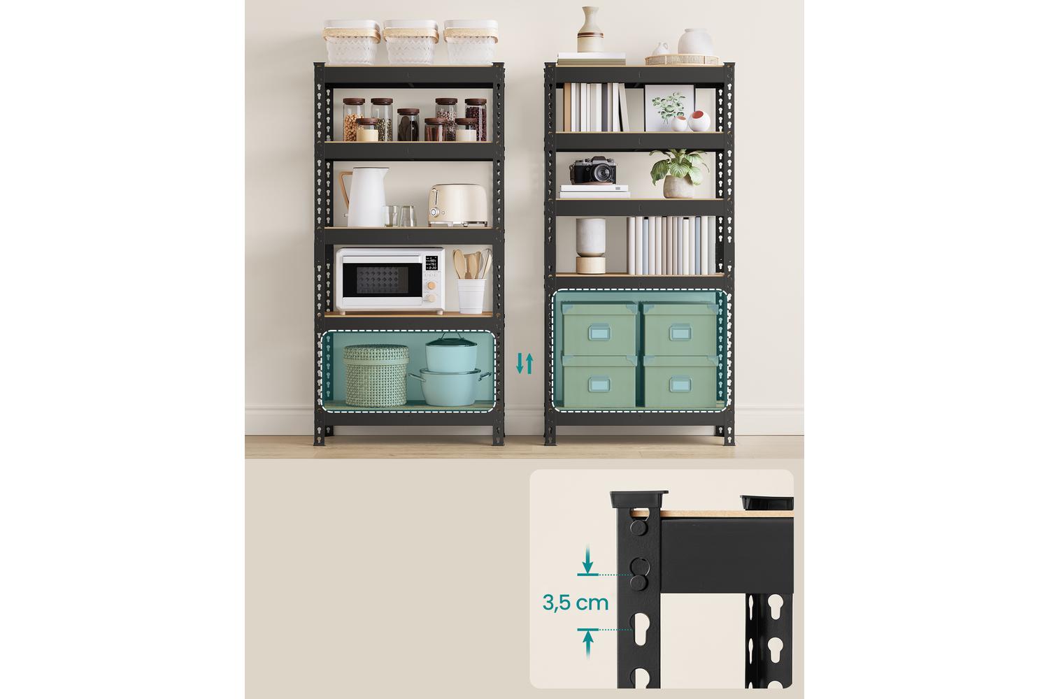Songmics Shelving Unit | Steel Frame | Adjustable Garage Storage-5
