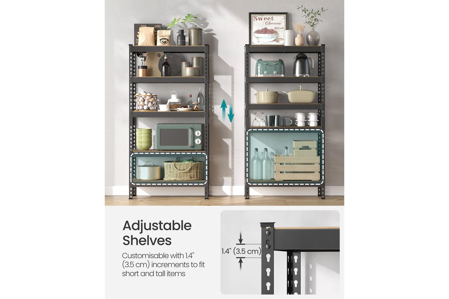 Shelving | Garage Shelving | Steel Frame Mdf Shelves | Adjustable Height-3
