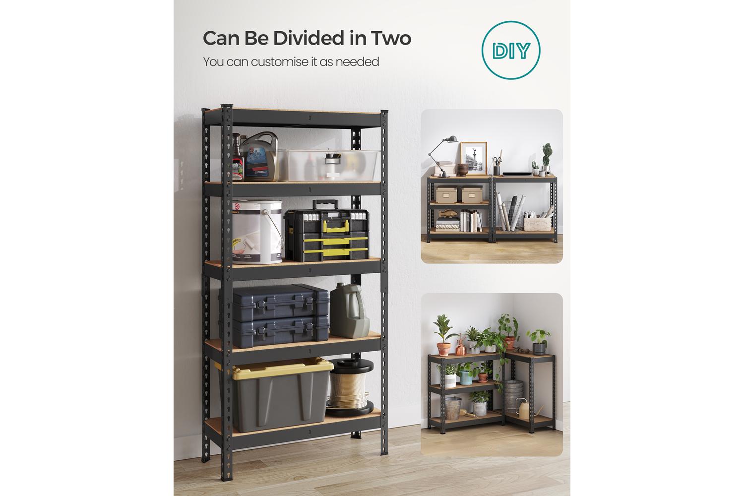 Shelving | Garage Shelving | Steel Frame Mdf Shelves | Adjustable Height-5