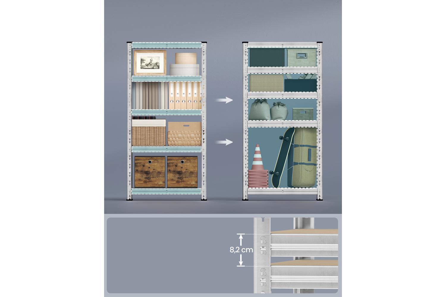 Songmics Shelving | Garage Shelving | Steel Frame | Adjustable Height-3